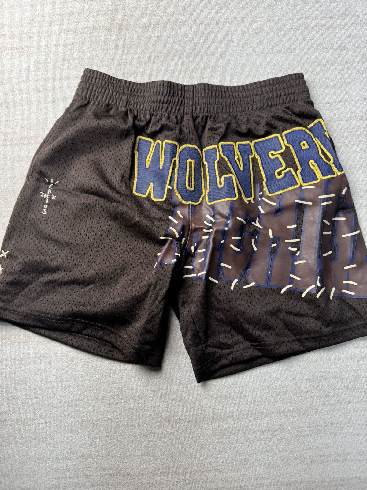 Mitchell & Ness × Travis Scott Michigan wolverines basketball shorts Size US 32 / EU 48 - 1 Thumbnail