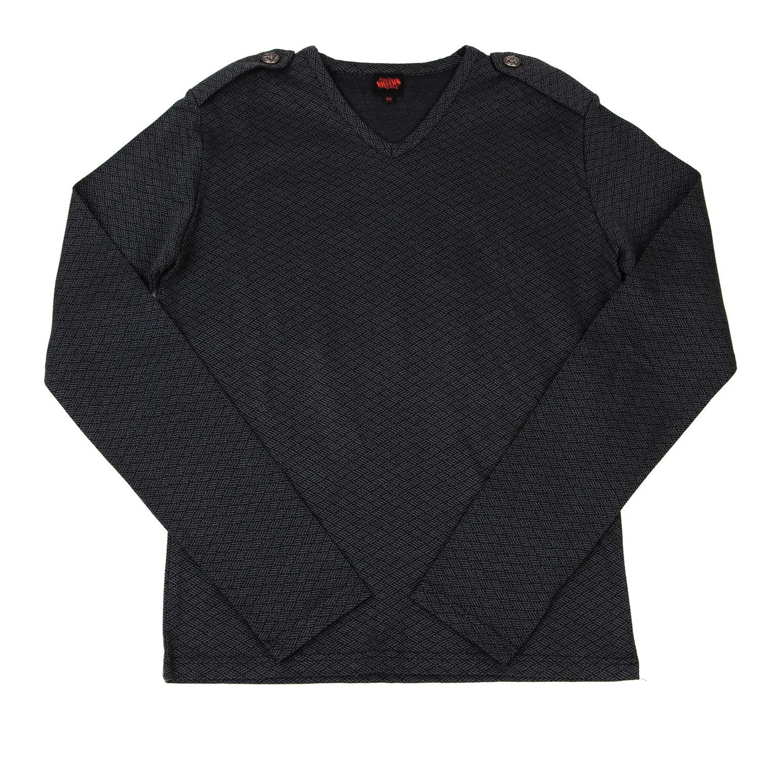 Jean Paul Gaultier Epitome Print Cotton Cut and Sew Top in Gray and Black Size US M / EU 48-50 / 2 - 1 Thumbnail