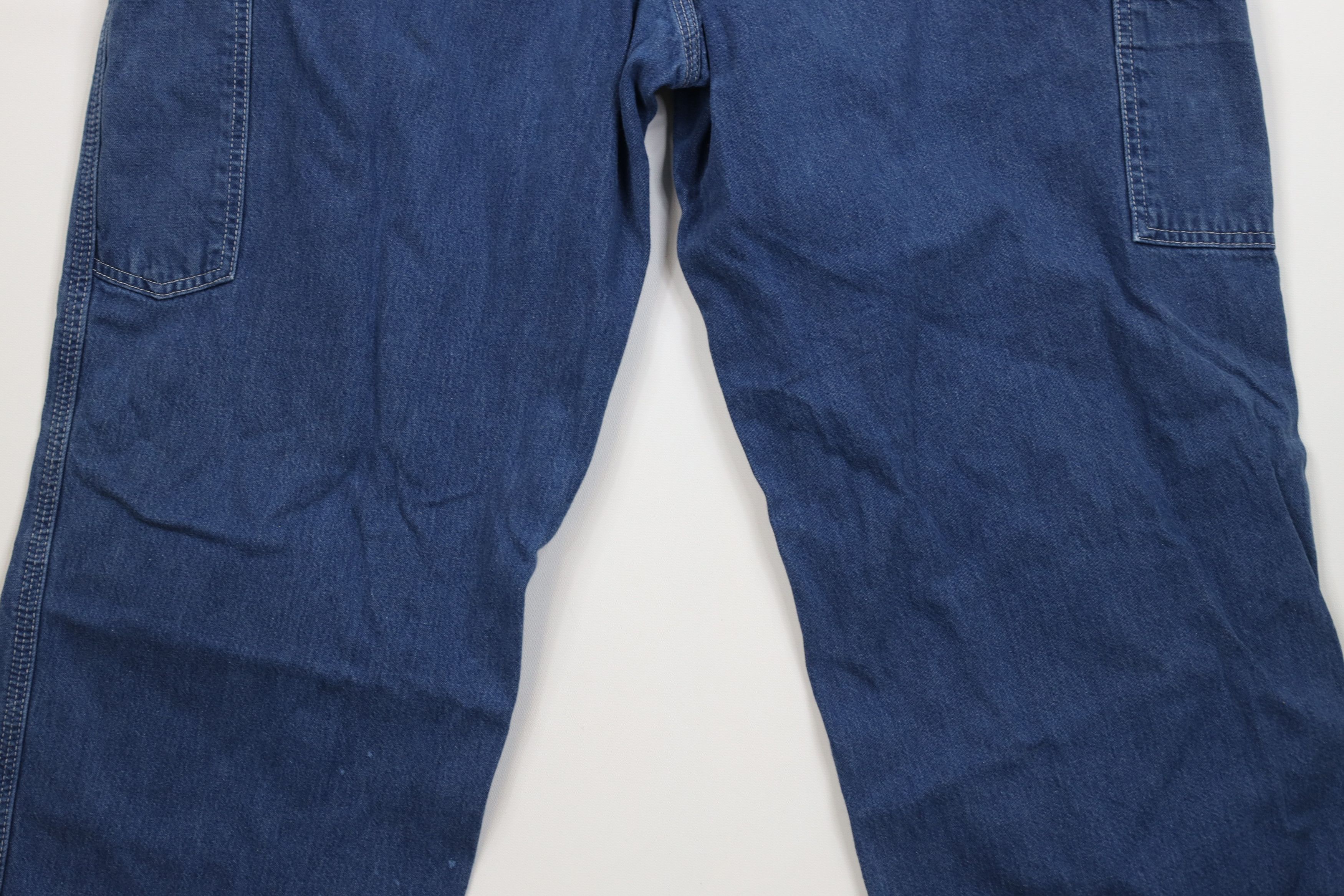 Carhartt Vintage Y2K Carhartt Wide Leg Dungaree Denim Jeans Blue Size US 40 / EU 56 - 13 Thumbnail