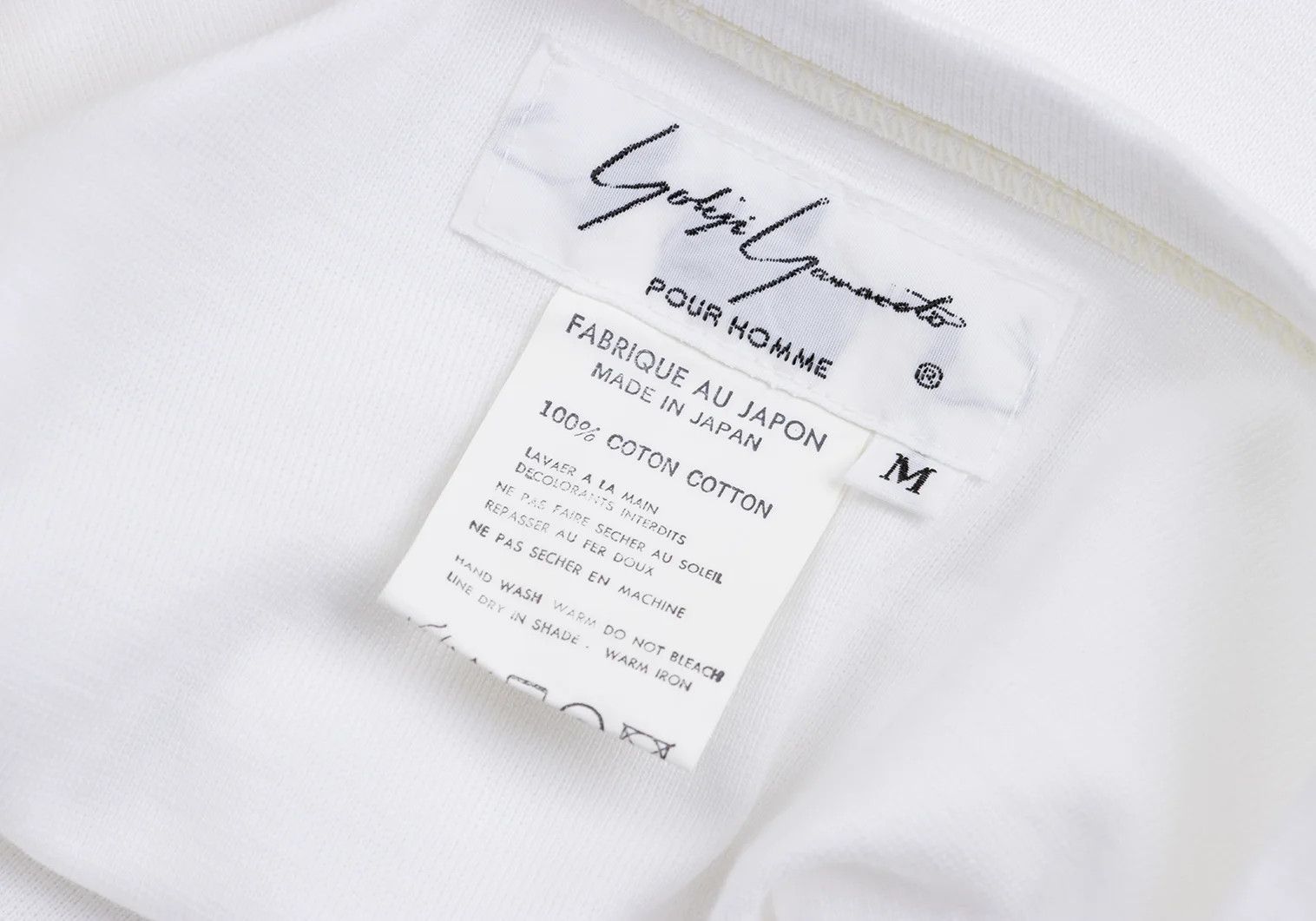 Yohji Yamamoto Yohji Yamamoto Basic Cotton T-Shirt White M Size US M / EU 48-50 / 2 - 12 Thumbnail