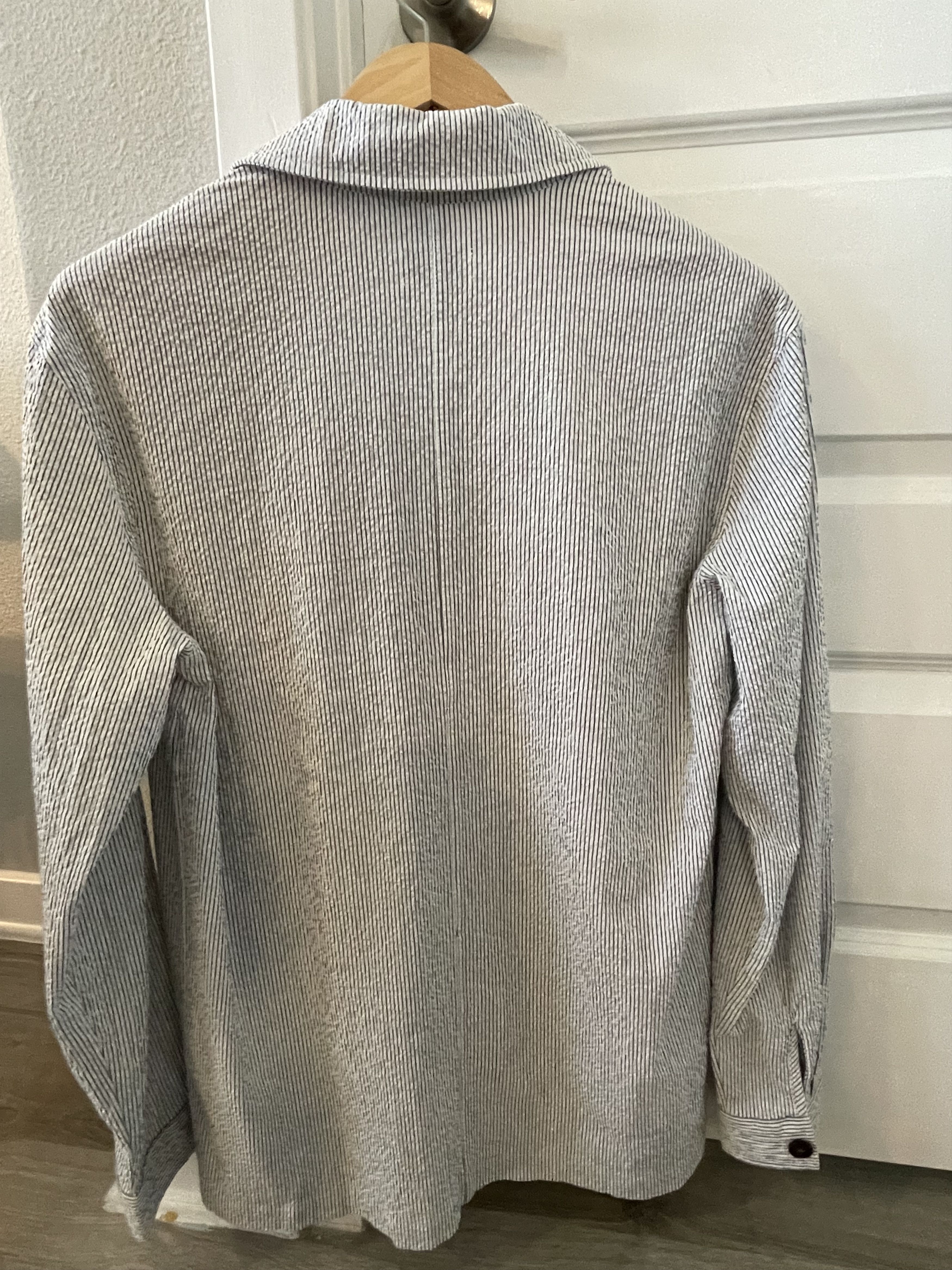 Frank & Oak Seersucker Overshirt Size US S / EU 44-46 / 1 - 3 Thumbnail