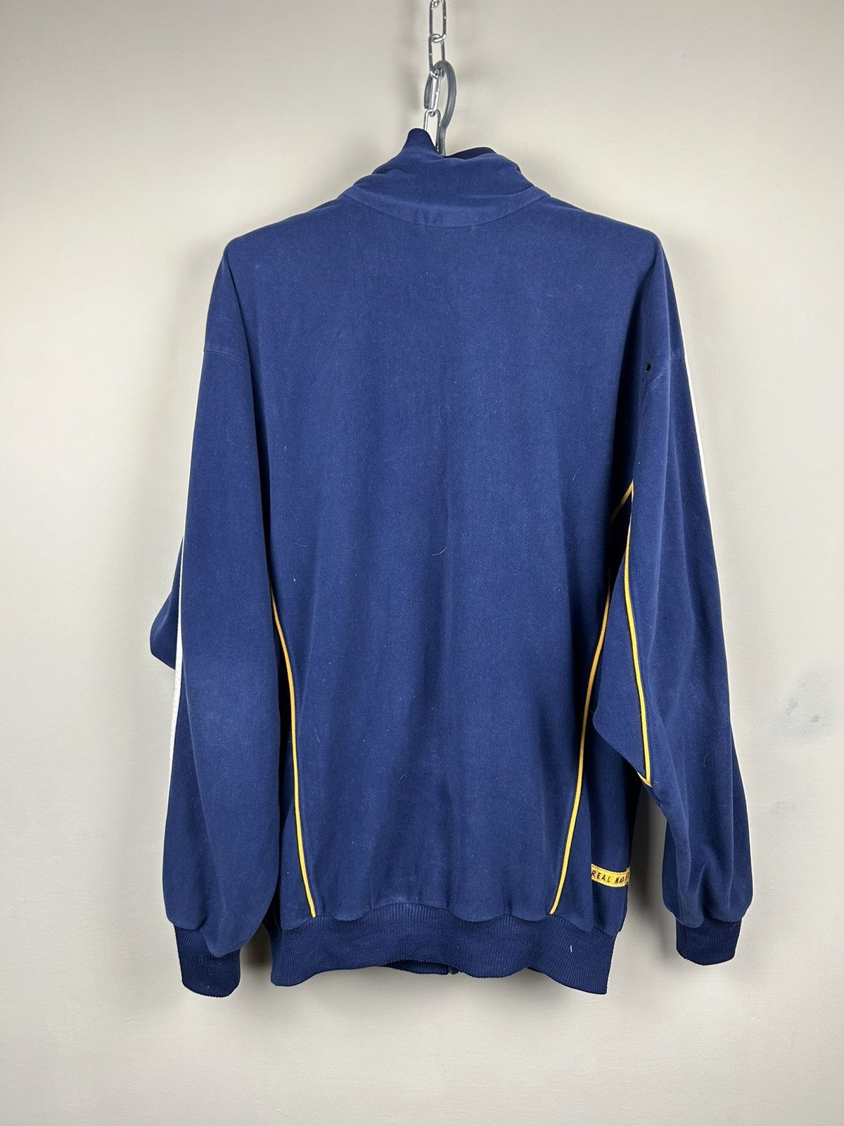 Vintage Vintage 90s Adidas Real Madrid Zip Jersey Rare Size US M / EU 48-50 / 2 - 18 Thumbnail