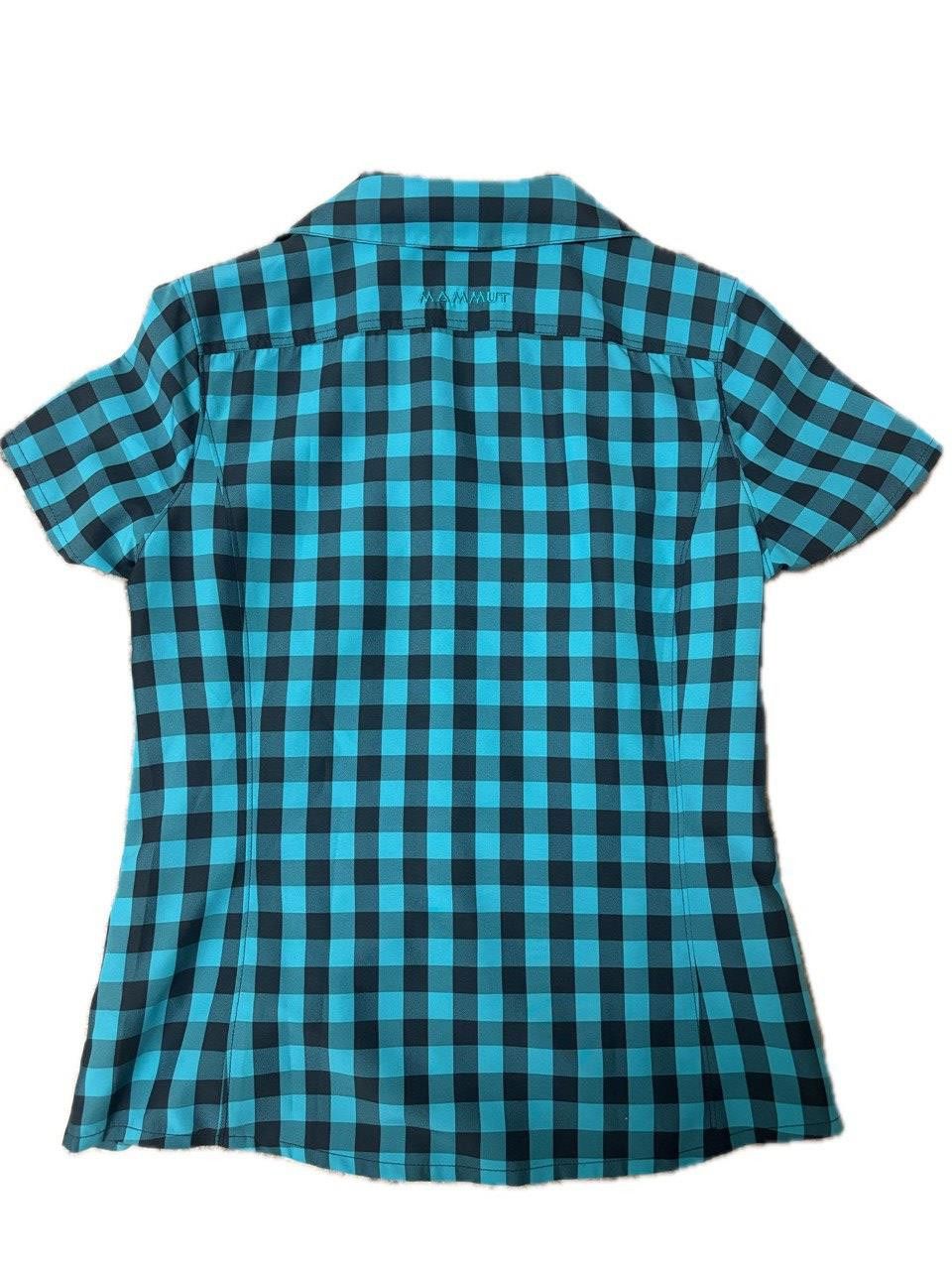 Mammut Mammut Women’s Short Sleeve Check Shirt – Blue/Black – S Size S / US 4 / IT 40 - 13 Thumbnail