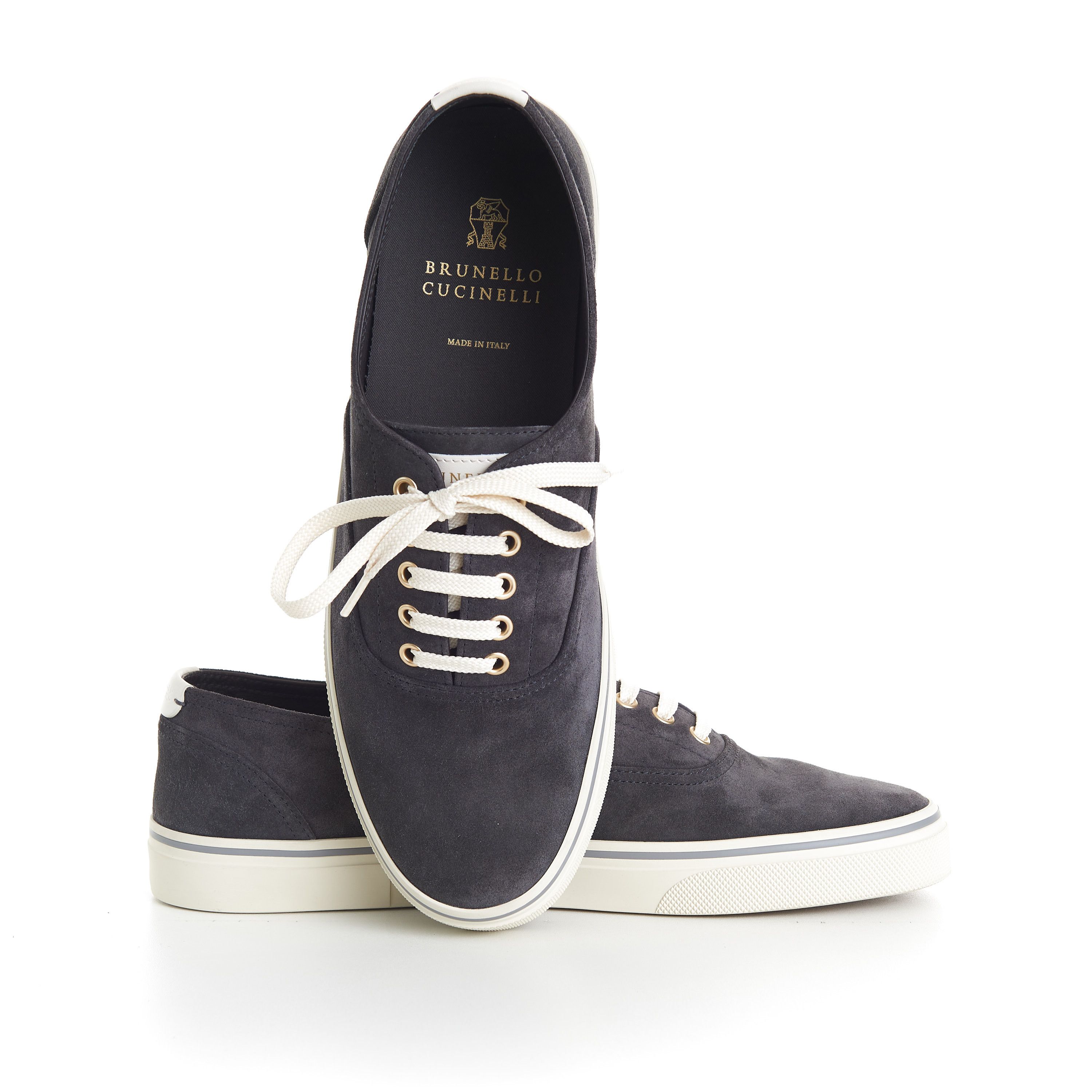 Brunello Cucinelli Reversed Calfskin Sneakers Size US 7 / EU 40 - 10 Thumbnail