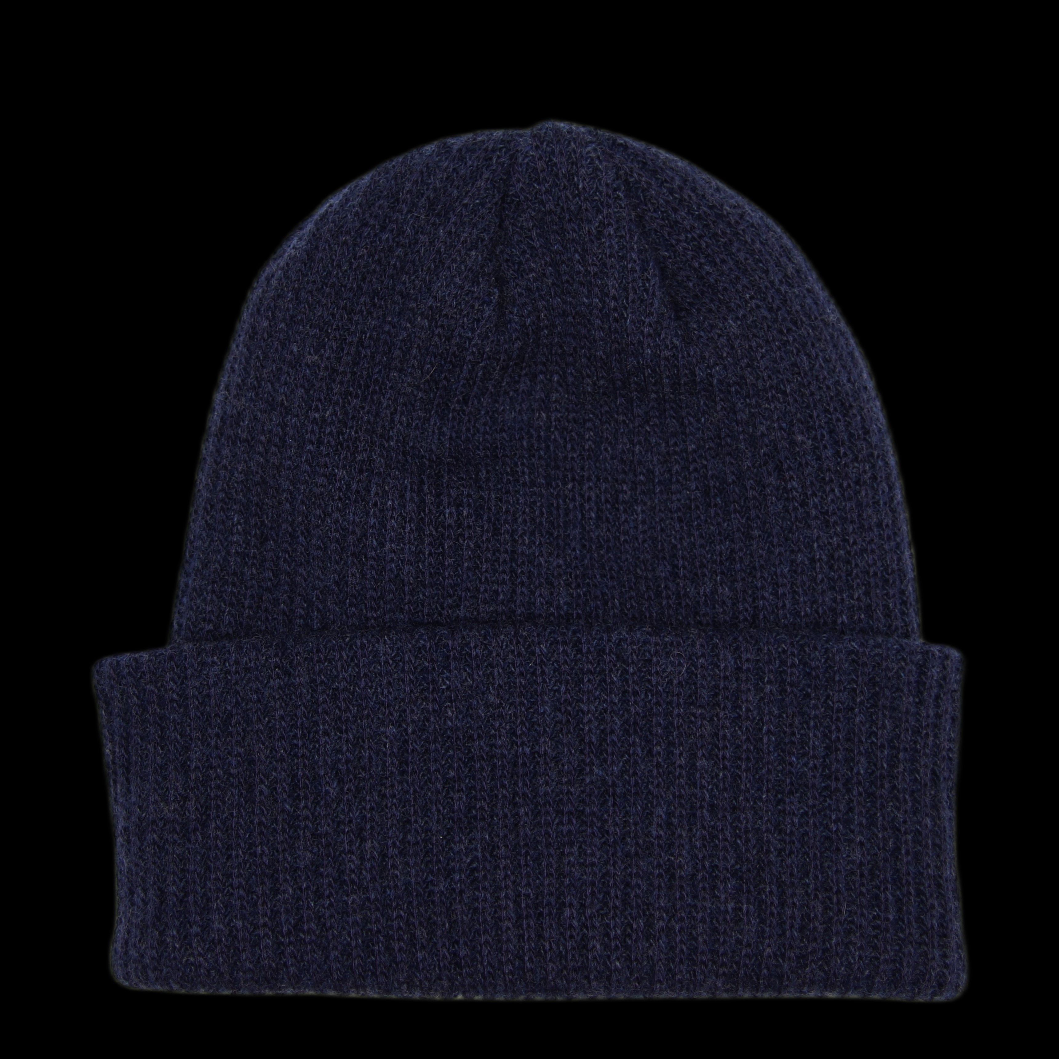 Noah Noah Core 50% Recycled Cashmere 50% Merino Wool Beanie Navy Size ONE SIZE - 2 Thumbnail
