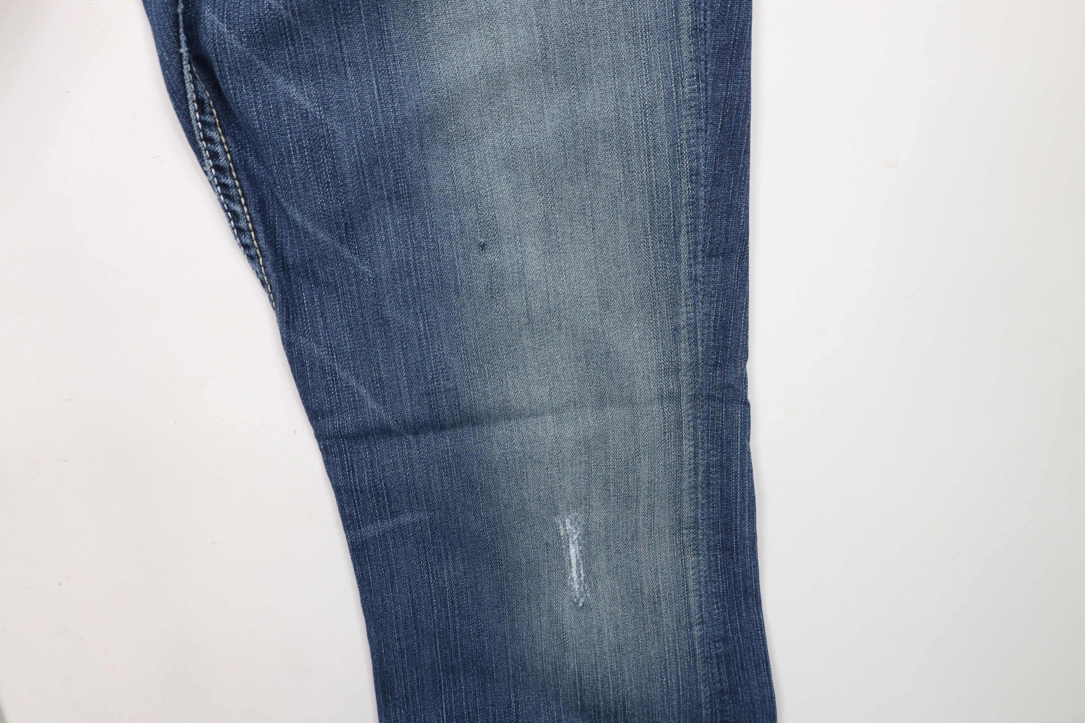 Vintage Buckle BKE Thick Stitch Stretch Culture Wide Leg Denim Jeans Size 32" / US 10 / IT 46 - 5 Thumbnail