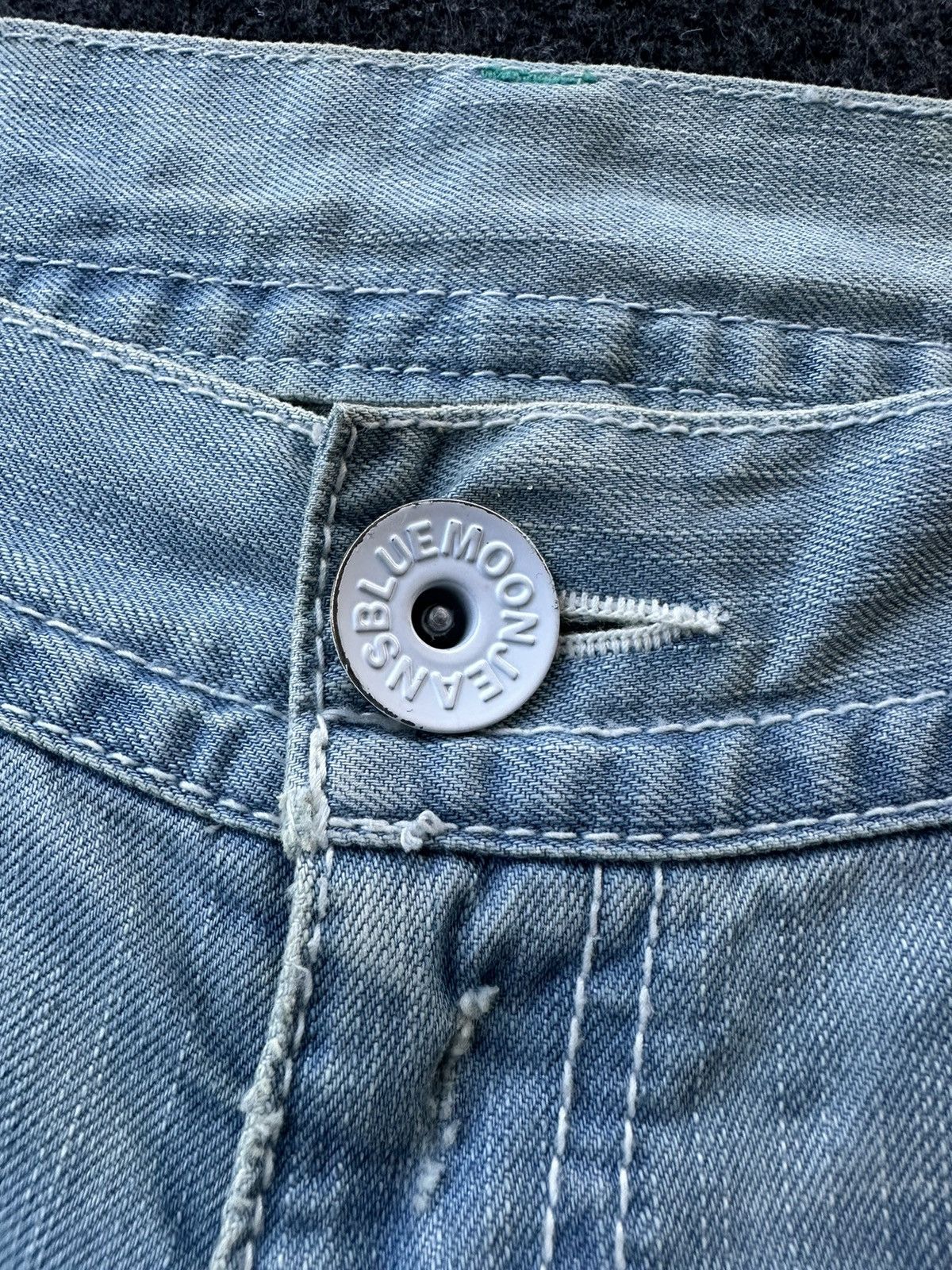 Blue Blue Japan 90s Bluemoon Surf Distressed Vintage Denim D232 Size US 29 - 12 Thumbnail