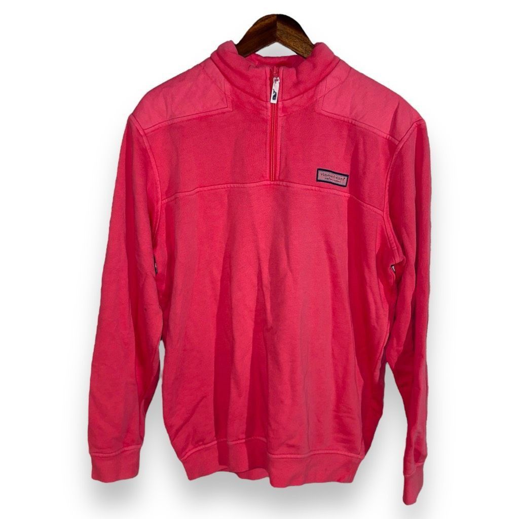 Vineyard Vines Pink Vineyard Vines Shepshirt 1/4 Zip Sweatshirt Size S Size US S / EU 44-46 / 1 - 1 Thumbnail