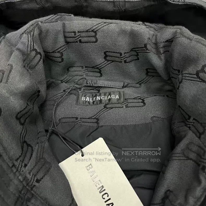 Balenciaga Balenciaga Double B Buckle Full Print Cotton Jacket Size XXS / US 00 / IT 34 - 5 Thumbnail