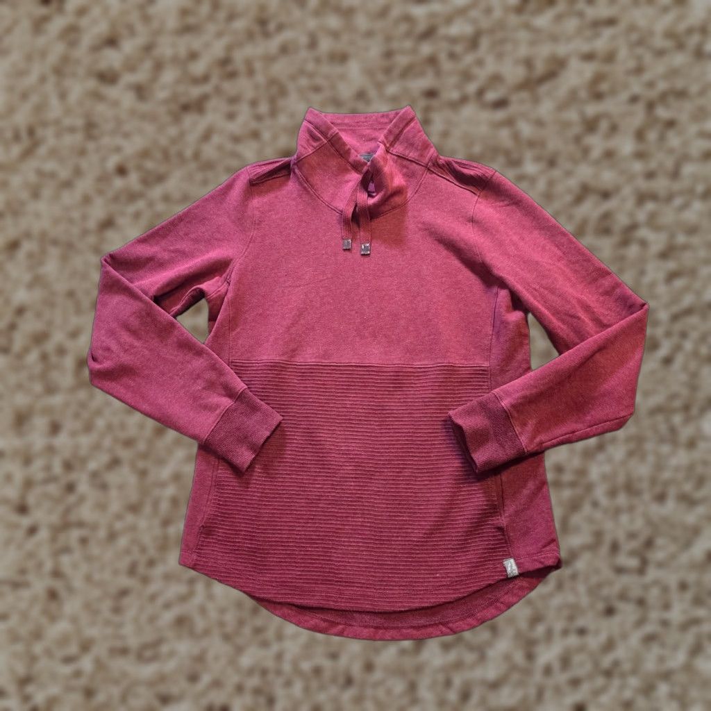 Vintage LL Bean Sweater Womens Medium Red Cozy Knit Cowl Neck Outdoor Casual Pullover Raglan Sleeve Winter Fall Spring Fashion Women Size M / US 6-8 / IT 42-44 - 1 Thumbnail