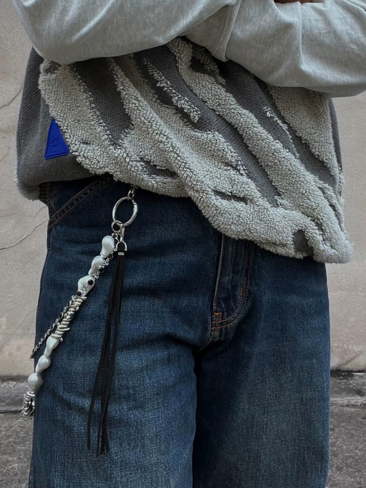 Jewelry Pearl Double Layered Wallet Chain Size ONE SIZE - 3 Thumbnail