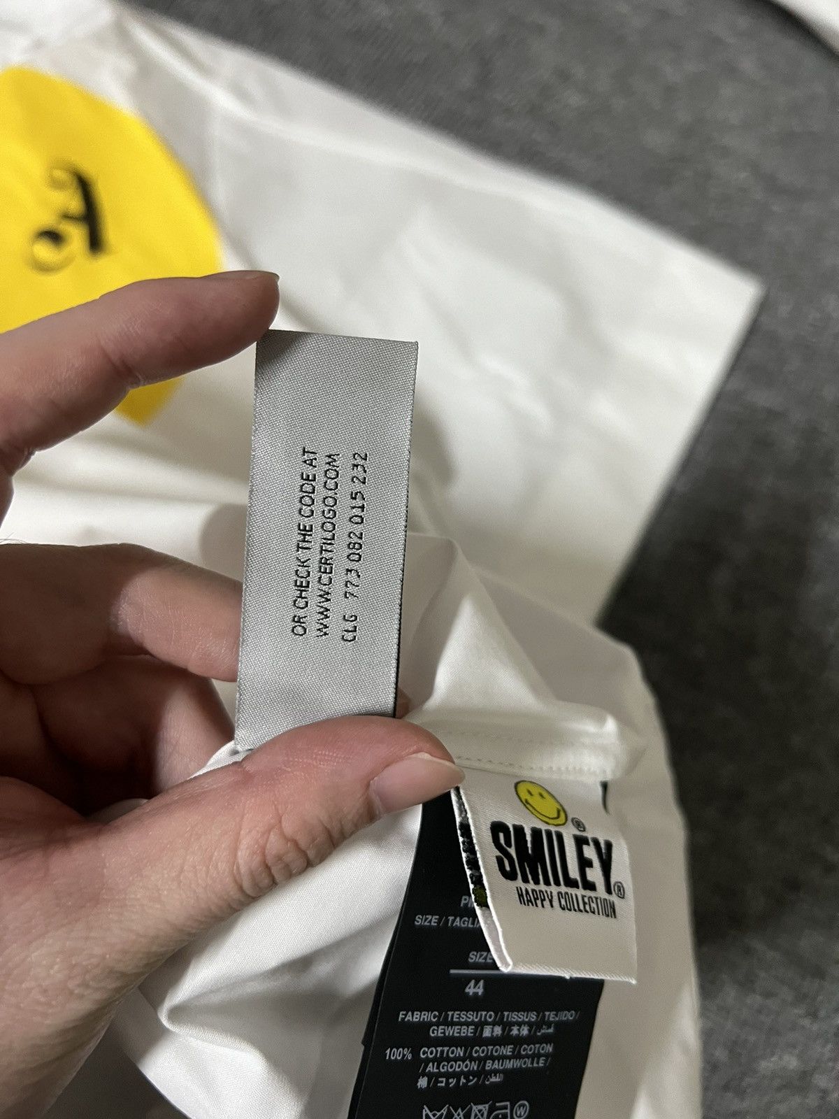 Palm Angels 「retail💲970」Brand new palm angels x smiley shirt size 44 Size US XS / EU 42 / 0 - 12 Thumbnail