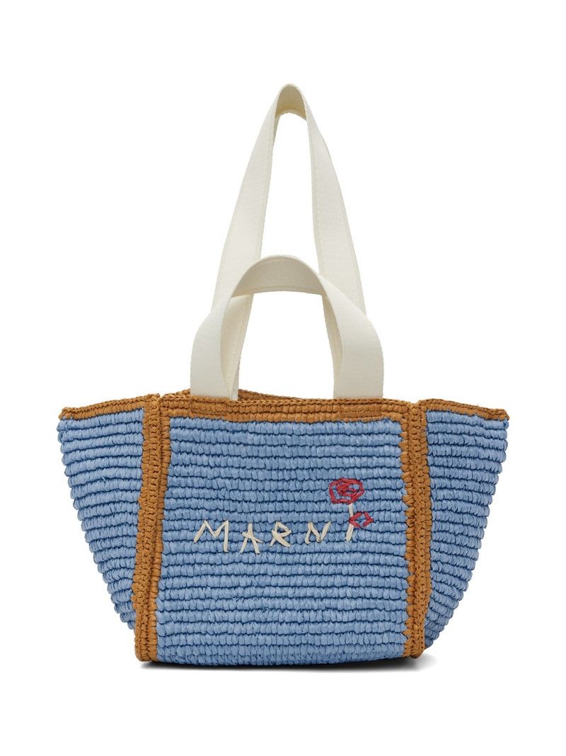 Marni o1w1db11125 Size :OS/Small Sillo Shopping Bag in Blue Size ONE SIZE - 1 Thumbnail