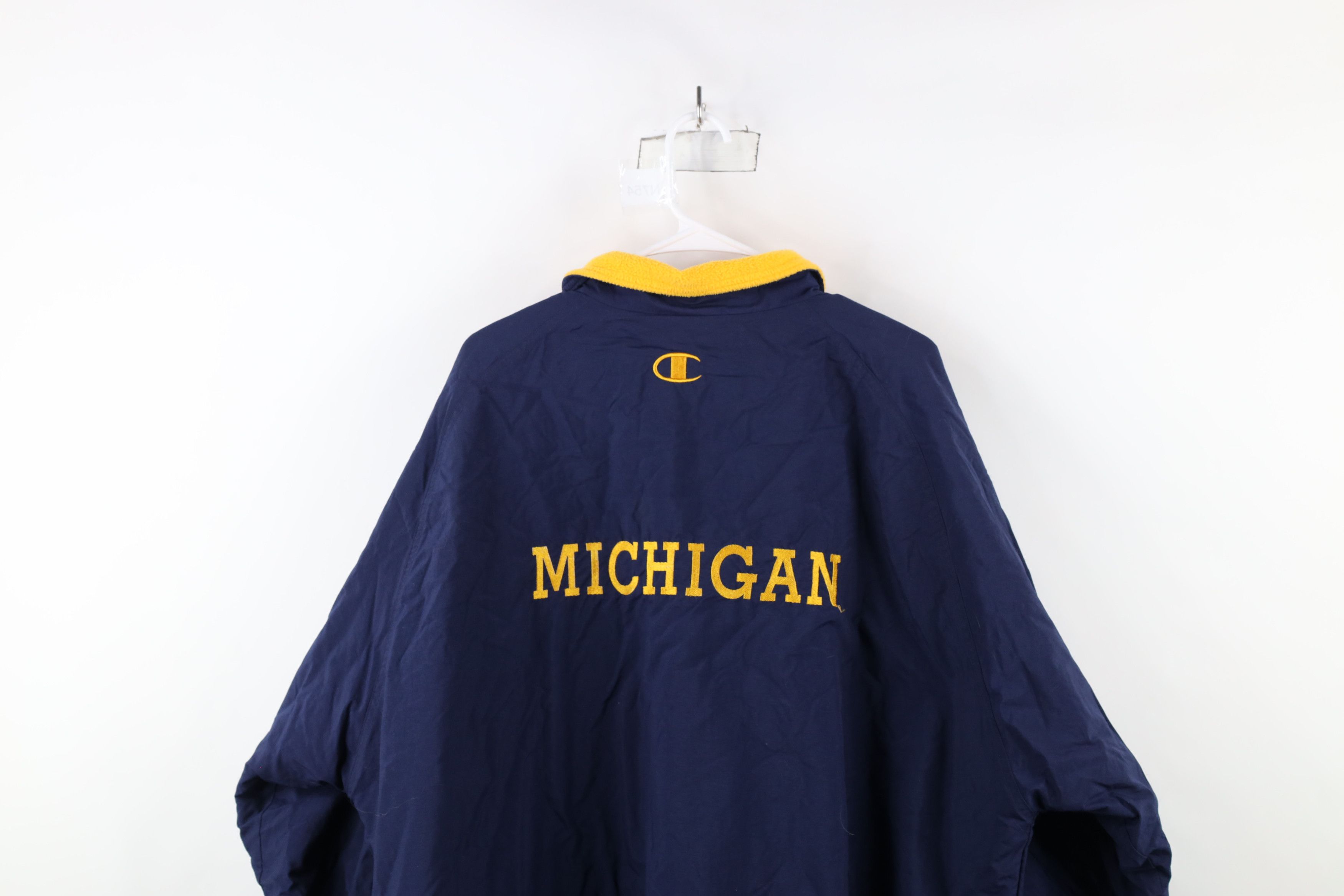 Champion × Vintage Vintage 90s Champion University of Michigan Lined Jacket Size US XXL / EU 58 / 5 - 13 Thumbnail