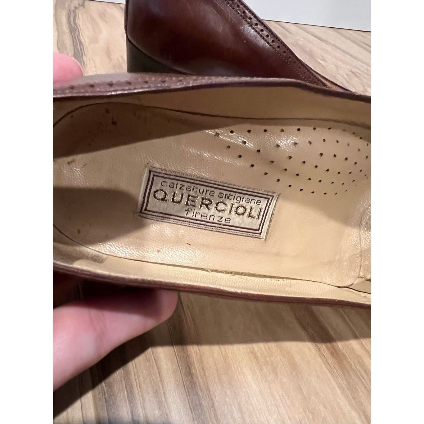 Other Quercioli Firenze Vintage Leather Heels Handmade in Italy eu Size US 8 / IT 38 - 7 Thumbnail
