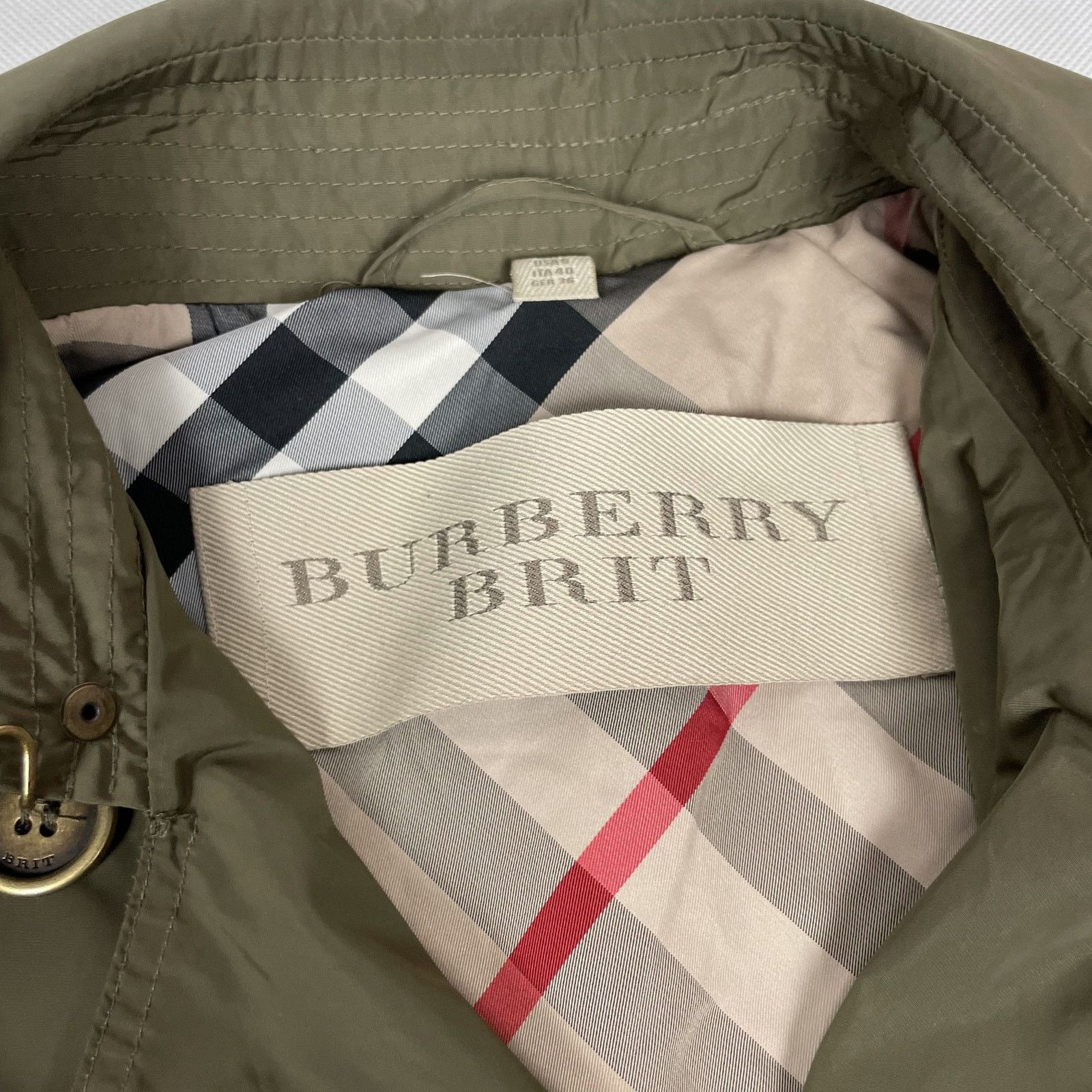 Burberry Burberry Brit Olive green Trench Coat 6 Size M / US 6-8 / IT 42-44 - 8 Thumbnail