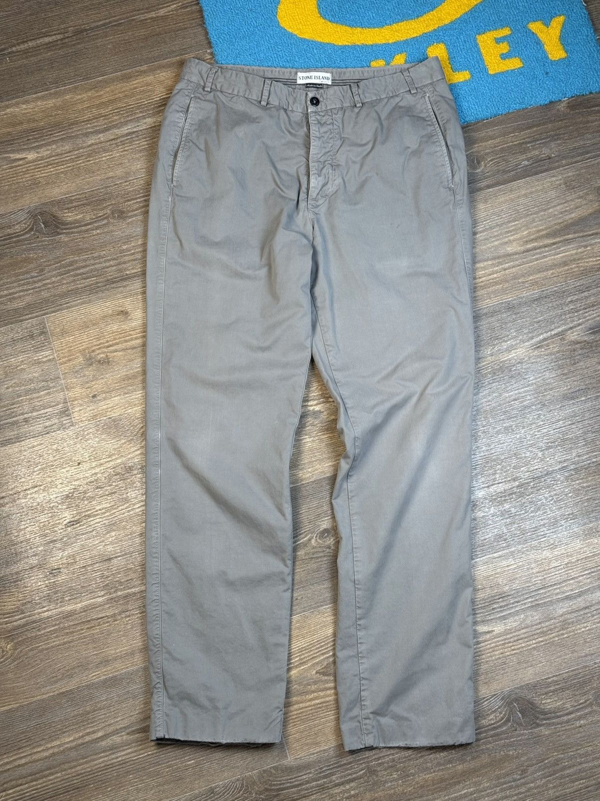 Stone Island × Vintage Vintage Stone Island Gray Chino Trousers Pant Size US 36 / EU 52 - 1 Thumbnail