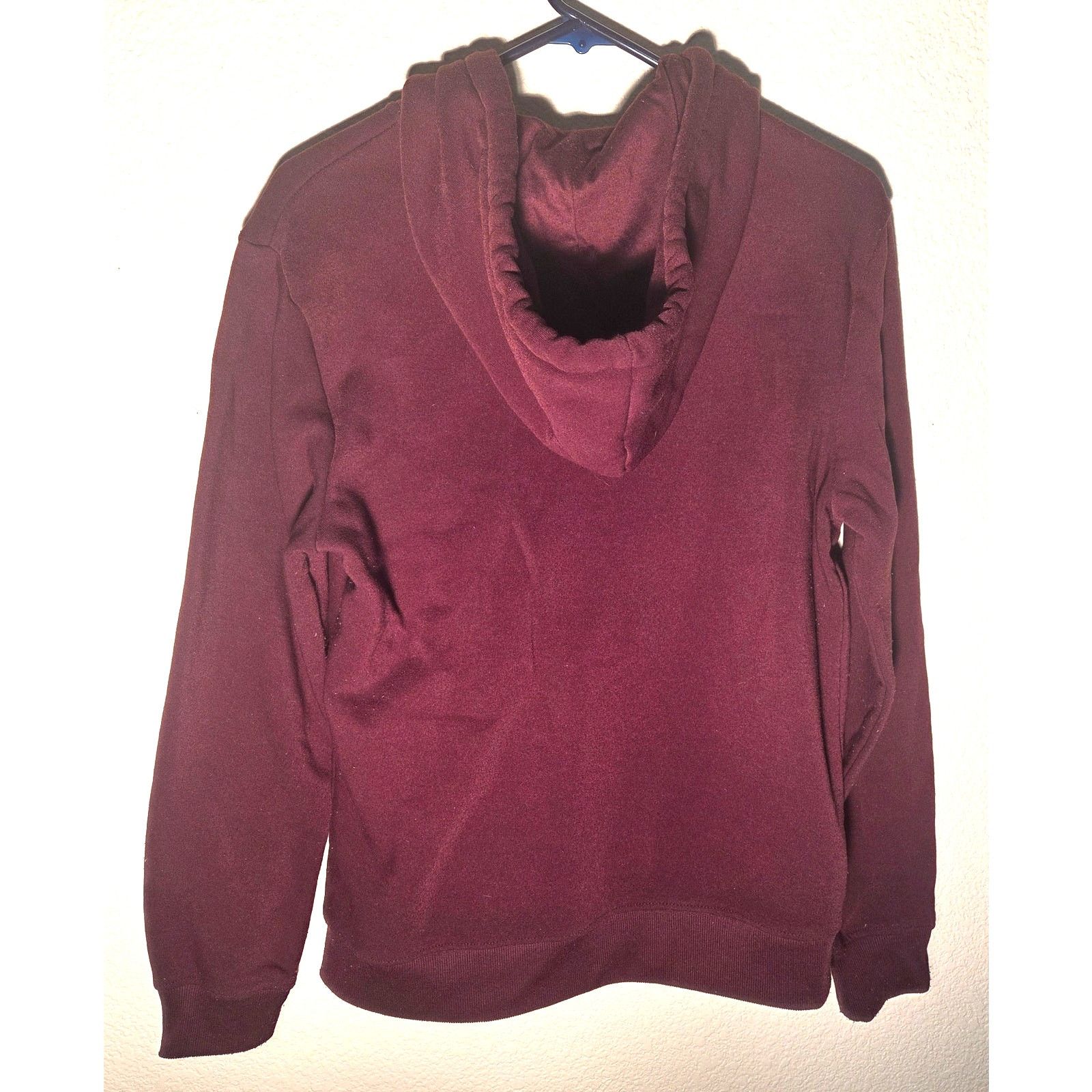 Aeropostale Comfy Aeropostale Men's Burgundy Zip-Up Hoodie - Size M Size US M / EU 48-50 / 2 - 4 Thumbnail