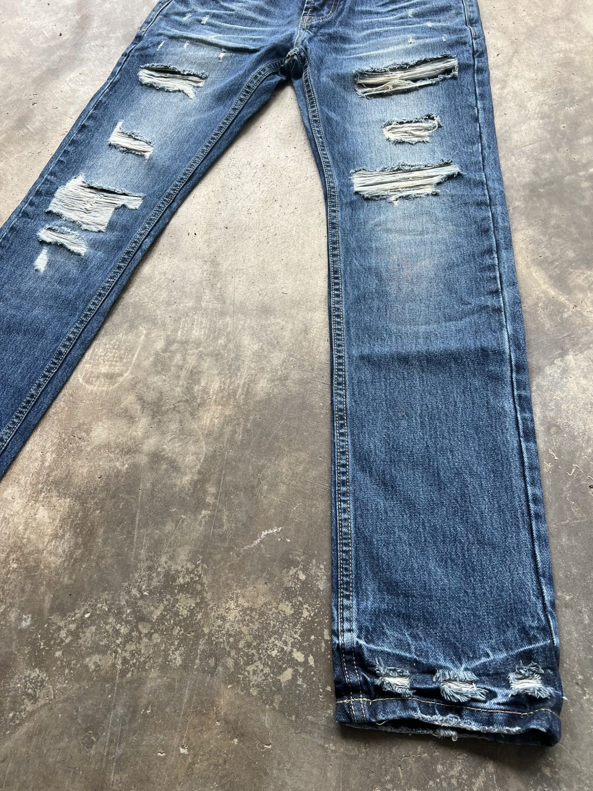Hysteric Glamour Hysteric Glamour Fade Studded Punk Distressed Jeans Size US 30 / EU 46 - 5 Thumbnail