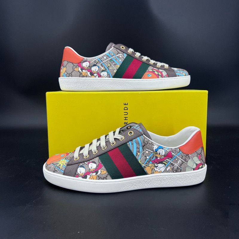 Gucci Gucci Disney Donald Duck Print Low-Top Sneakers - Size US 8 / EU 41 - 8 Thumbnail