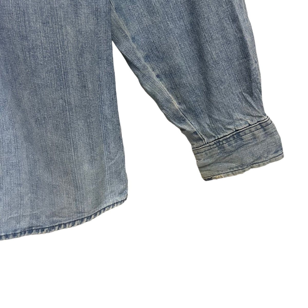Hard Rock Cafe DISTRESSED!! Hard Rock Cafe Houston Jeans Shirt Size US M / EU 48-50 / 2 - 4 Thumbnail