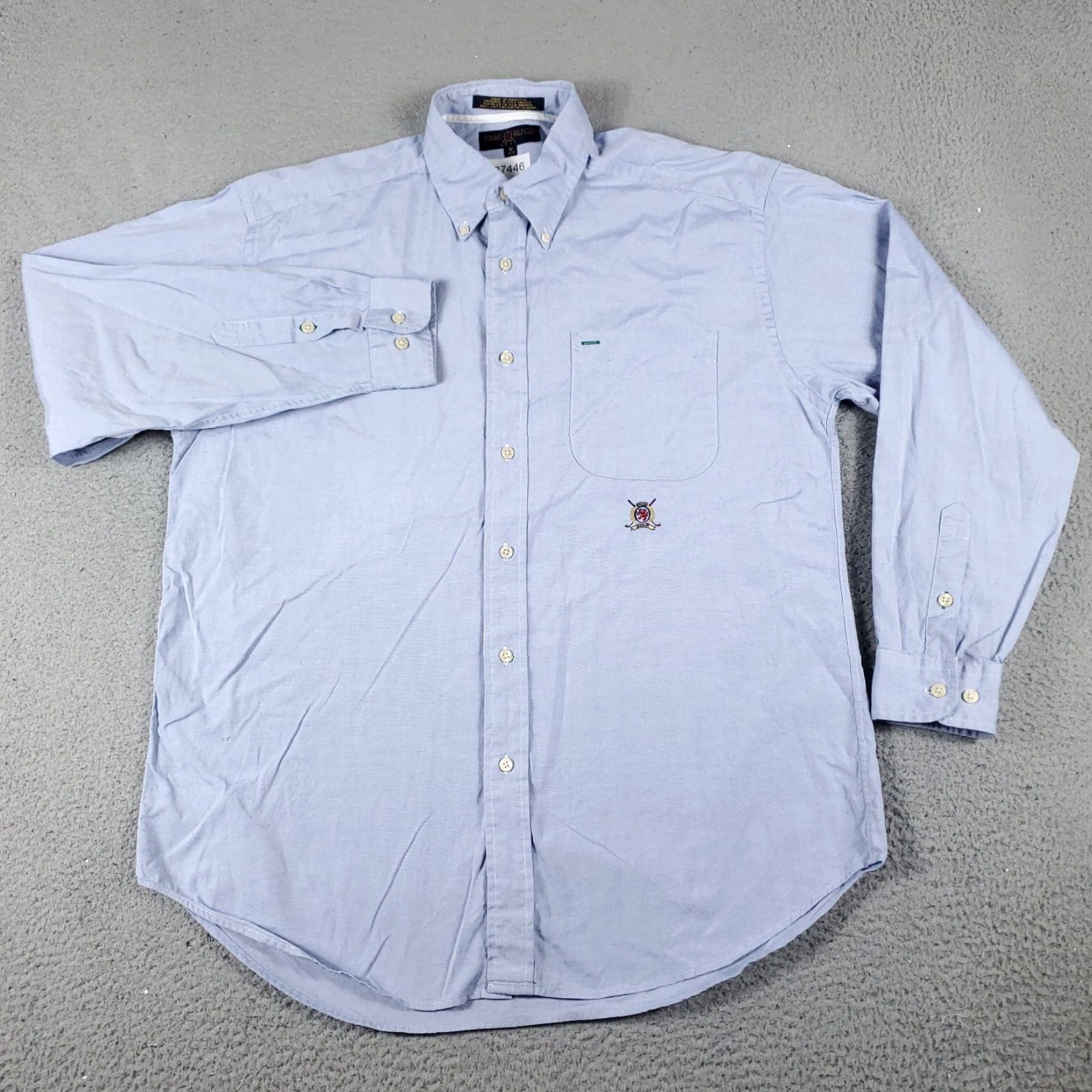 Tommy Hilfiger Tommy Hilfiger Blue Button-Up Shirt Mens Medium Long Sleeve Casual Modern Size US M / EU 48-50 / 2 - 3 Thumbnail