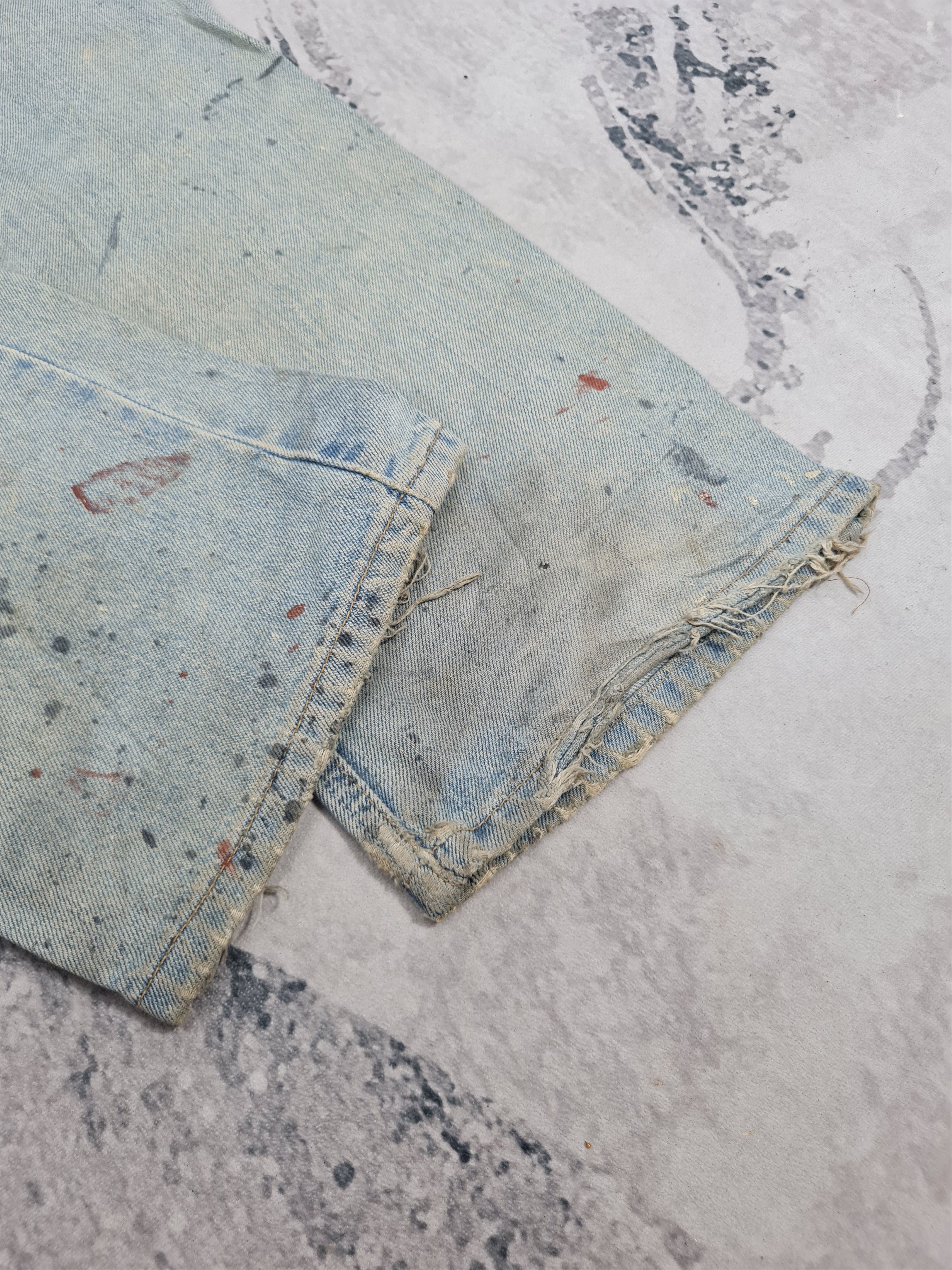 Levi's Vintage Clothing Vtg LEVIS 505 Paint Splatter Bondage Jeans L0361 Size 33x30 Size US 33 - 11 Thumbnail