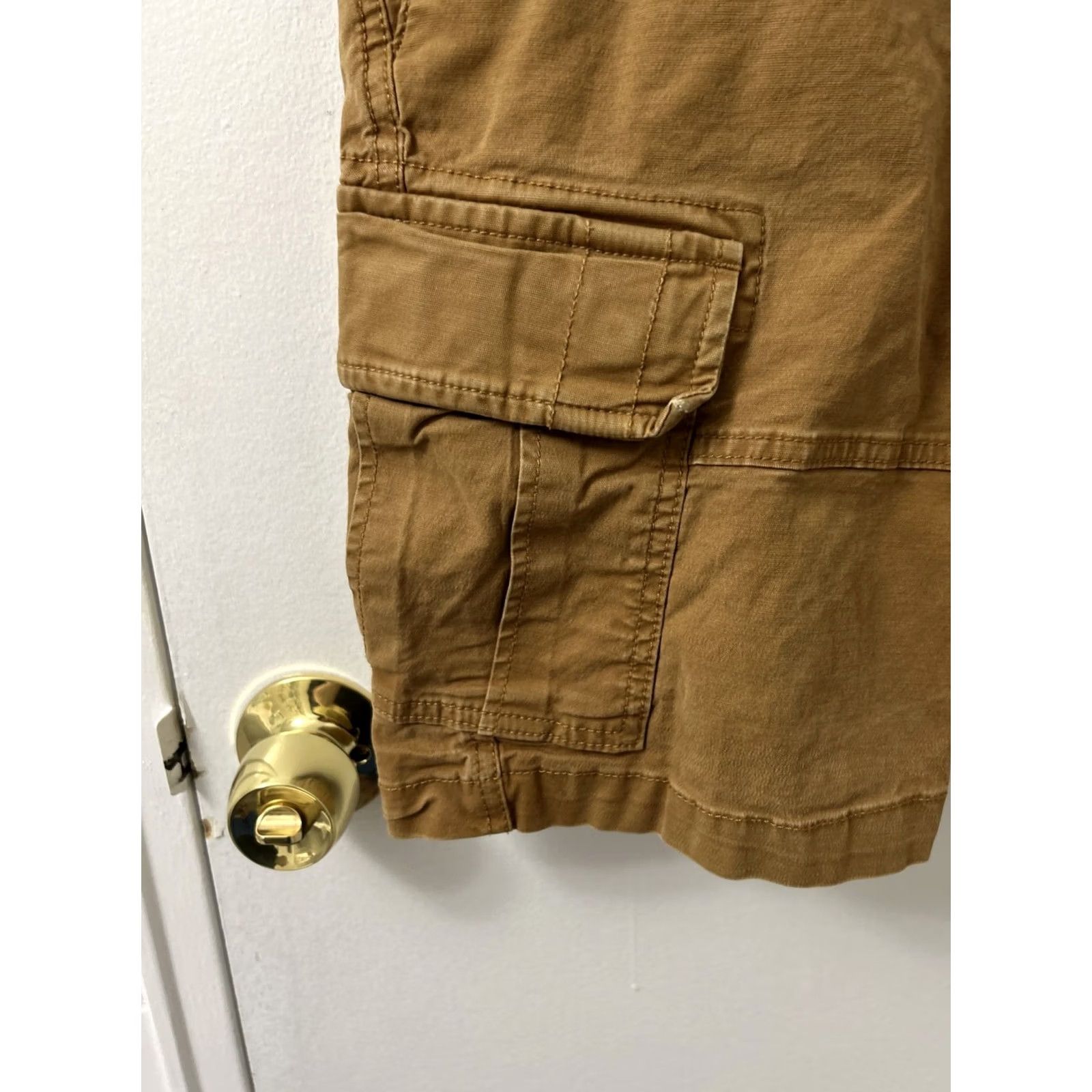 Superdry Superdry Cargo Shorts Mens Sz 30 Brown Pockets Military Utility 100% Cotton Canvas Adventure Casual Workwear Size US 30 / EU 46 - 4 Thumbnail