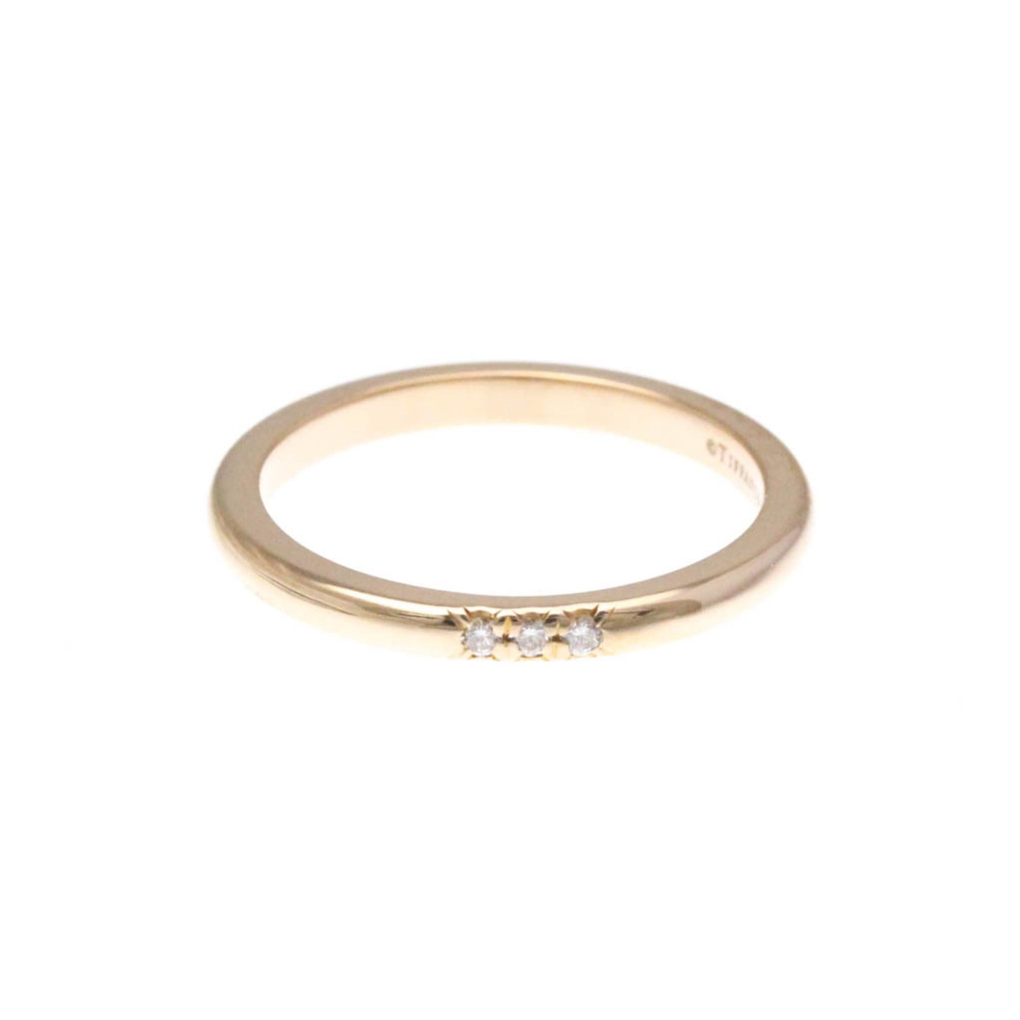 Tiffany T Wire Ring Pink Gold (18K) Fashion Diamond,Shell Band 