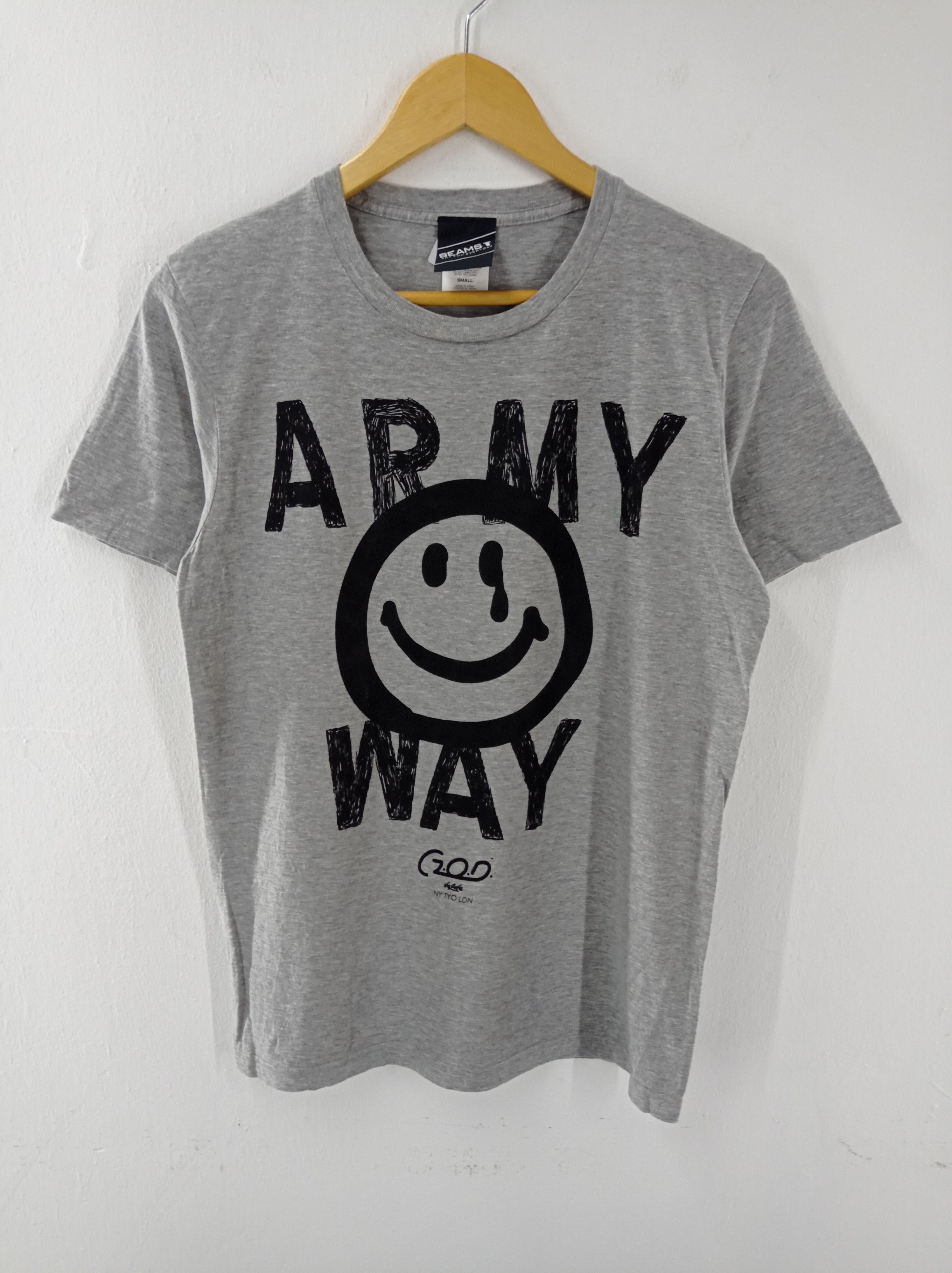 Beams Plus Japanese Brand Beams Army Way T-Shirt Size US S / EU 44-46 / 1 - 1 Thumbnail