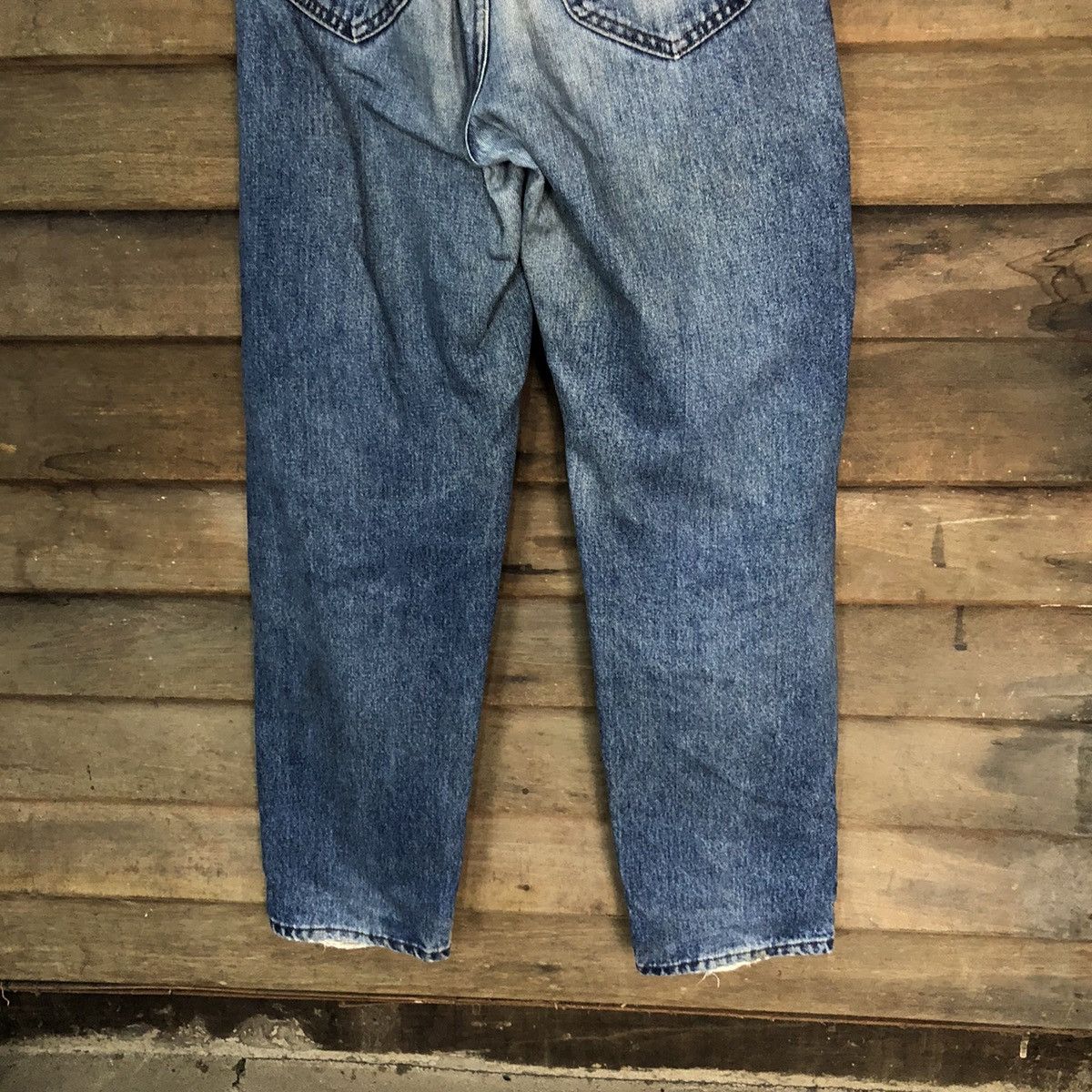 Lee Lee Blue Distressed Denim jeans vintage Pants #7327 Size US 28 / EU 44 - 15 Thumbnail