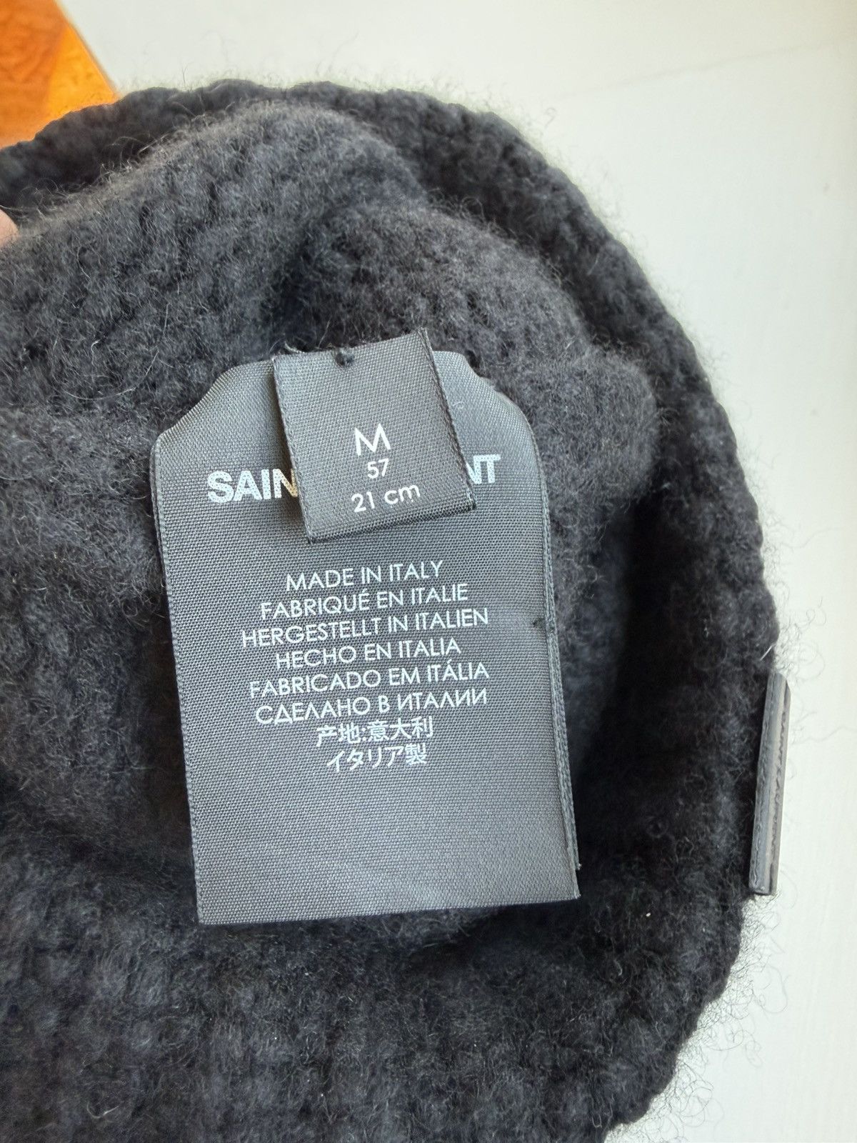 Saint Laurent Paris Saint Laurent cashmere black beanie hat Size ONE SIZE - 7 Thumbnail
