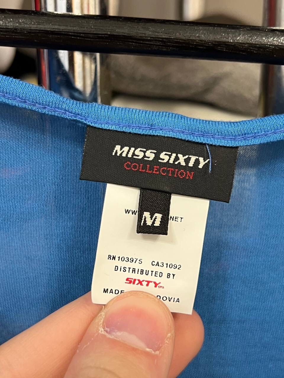 Miss Sixty Y2K Overprint Miss Sixty Avant Garde Blouse Size M / US 6-8 / IT 42-44 - 9 Thumbnail
