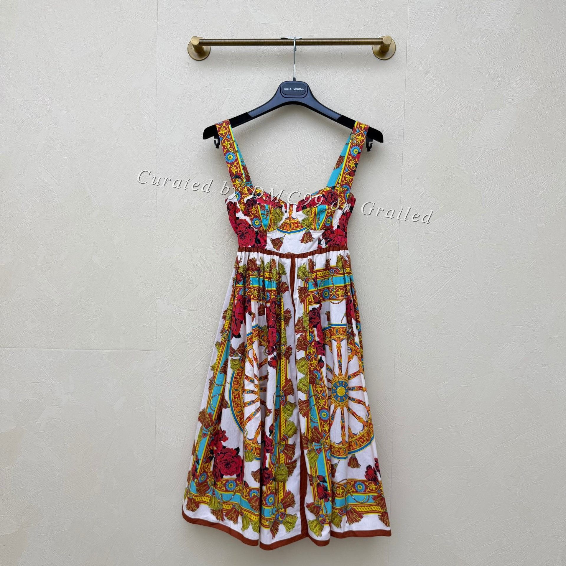 Dolce & Gabbana Dolce&Gabbana Floral Pleated Camisole Dress Size XS / US 0-2 / IT 36-38 - 1 Thumbnail