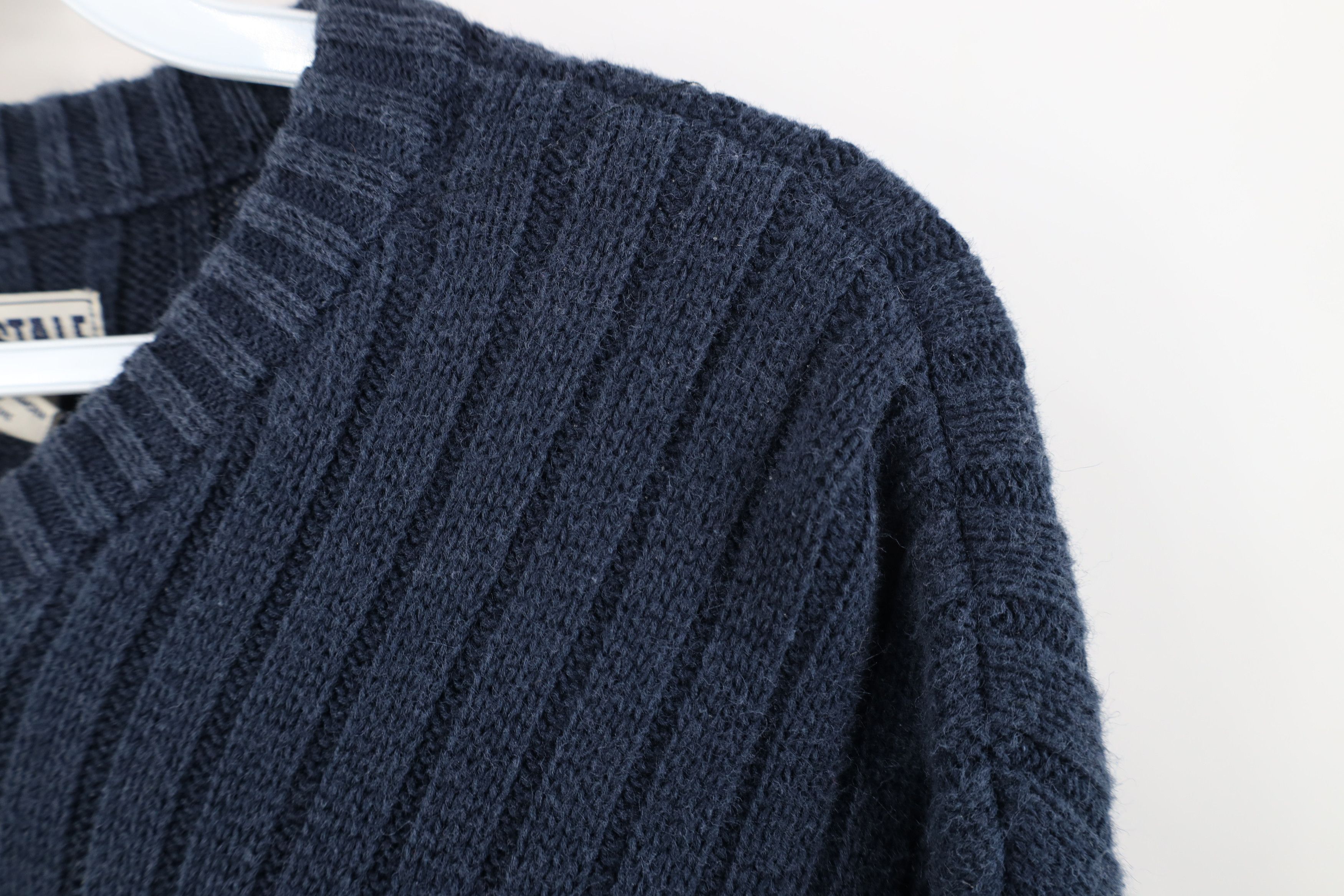 Aeropostale Vintage 90s Y2K Aeropostale Ribbed Marled Knit Sweater Blue Size US L / EU 52-54 / 3 - 7 Thumbnail