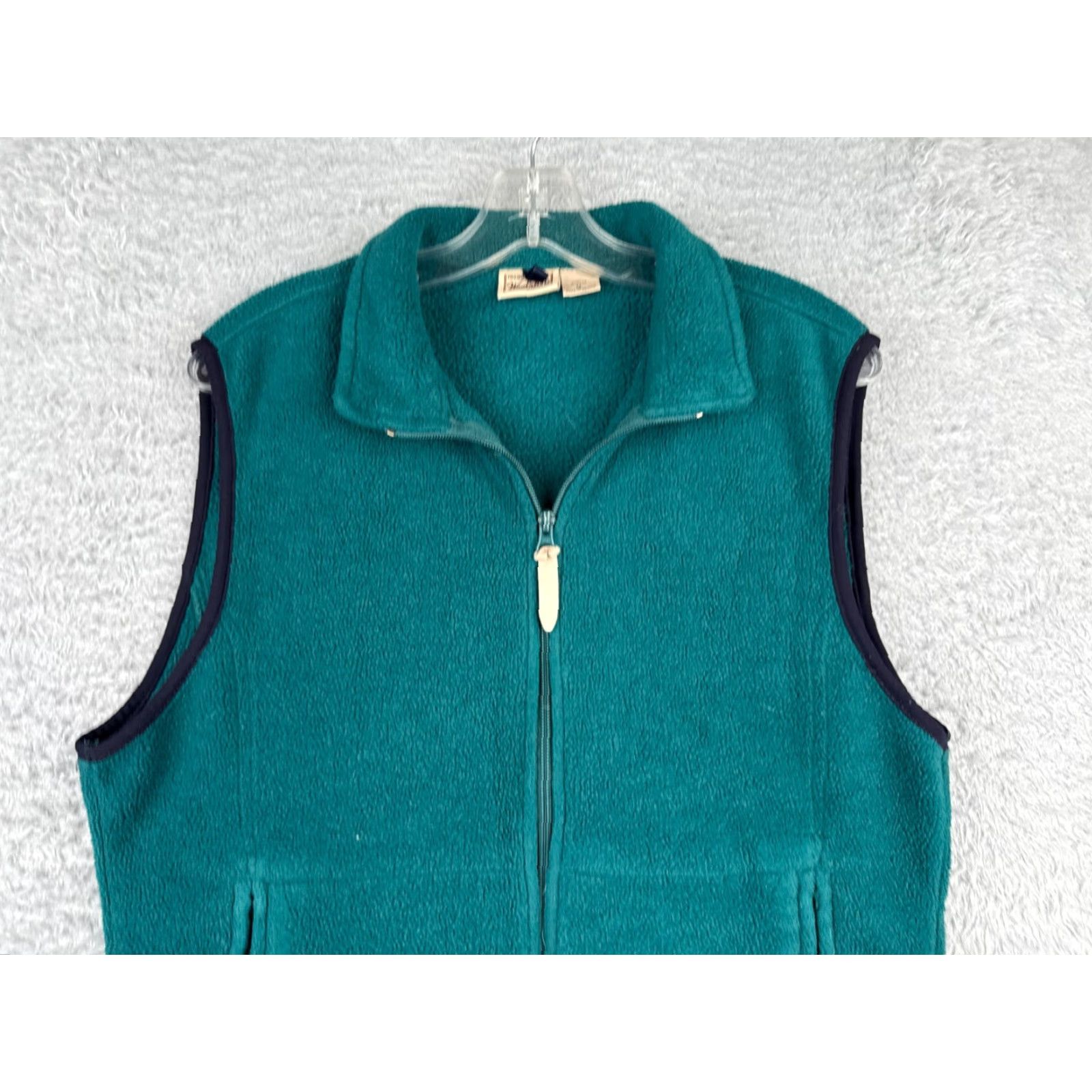 Vintage VINTAGE Woolrich Vest Women Medium Teal Full Zip Long Sleeve Polyester Fleece Size M / US 6-8 / IT 42-44 - 4 Thumbnail