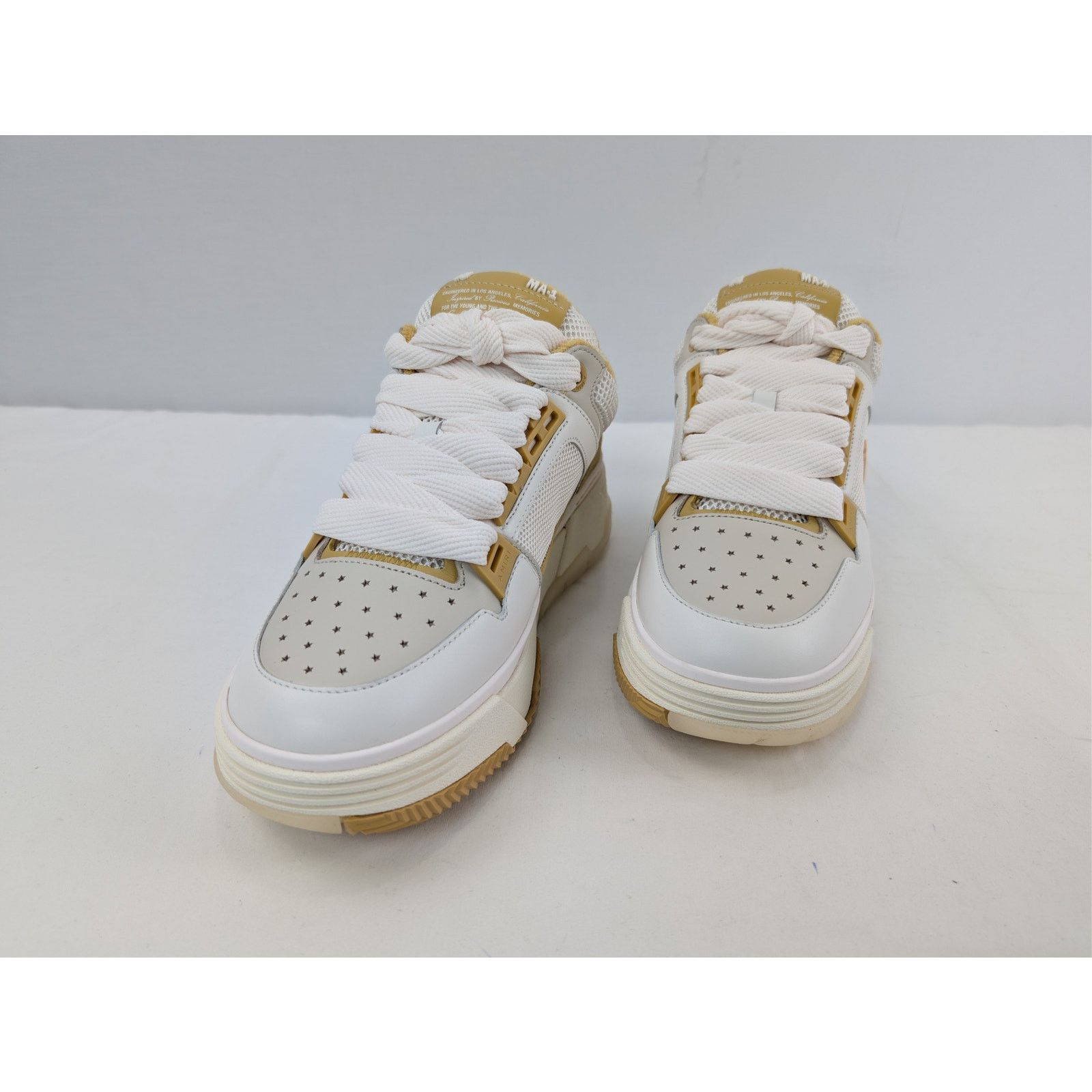 Amiri o1rshd1 Q:2 / MA-1 Low-Top Sneakers in Champagne Size US 10 / EU 43 - 9 Thumbnail