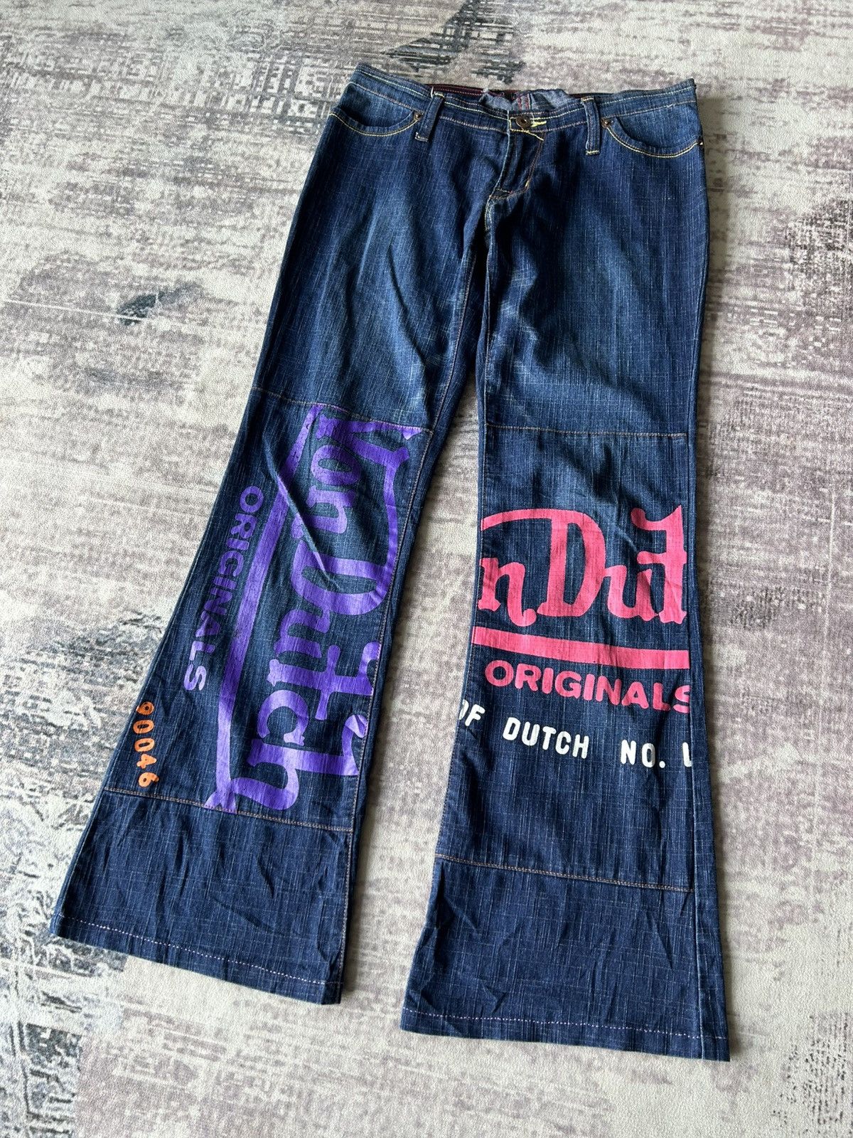 Von Dutch Von Dutch Flared Jeans Size 29" - 2 Thumbnail