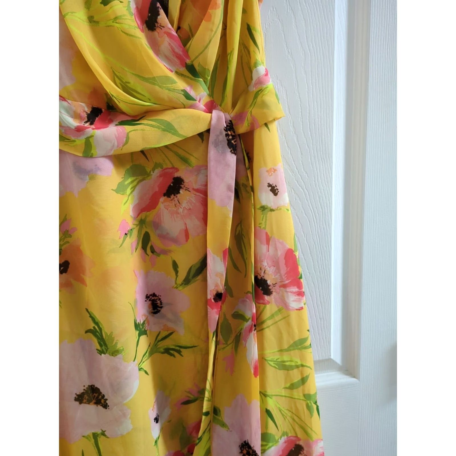 Vince Camuto Vince Camuto Dress Womens 4 A-Line Sundress Midi Floral Multicolor Women's Size S / US 4 / IT 40 - 2 Thumbnail