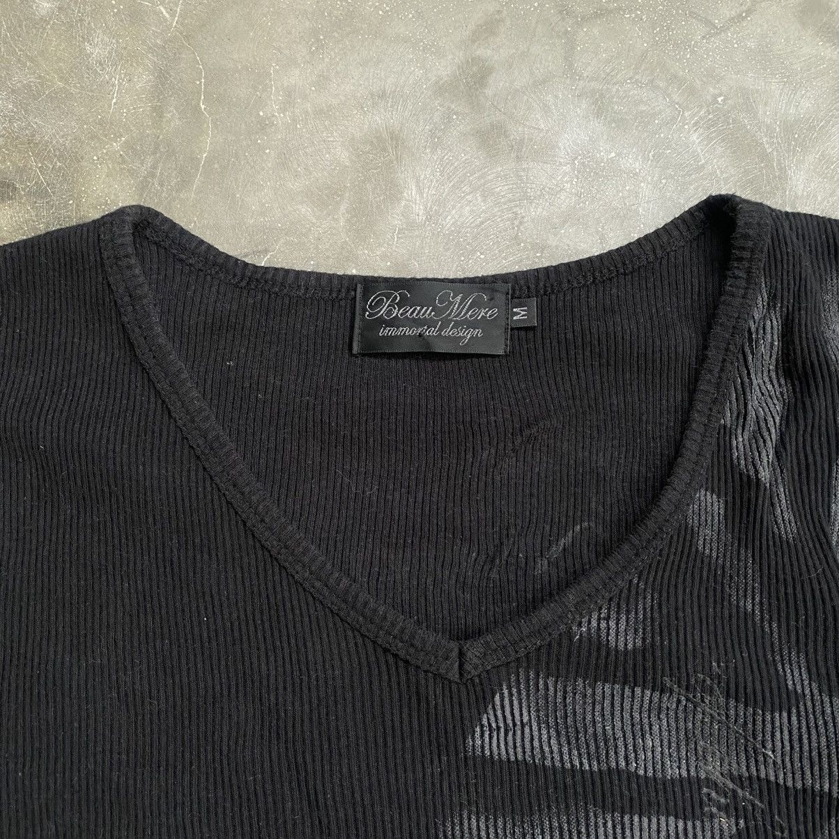Tornado Mart 2000s Beaumere Imortal Design Vkei Style V Neck Poem T-Shirt Size US M / EU 48-50 / 2 - 5 Thumbnail
