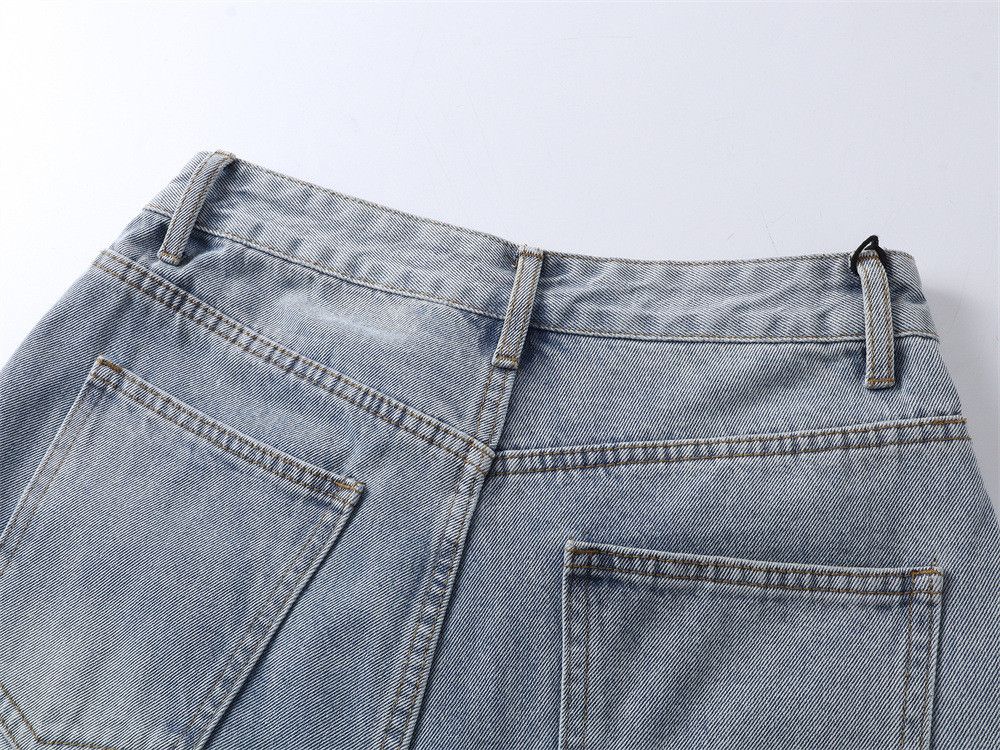 Jean Men's Retro Streetwear Casual Distressed Cartoon Denim Jeans Size US 32 / EU 48 - 5 Thumbnail