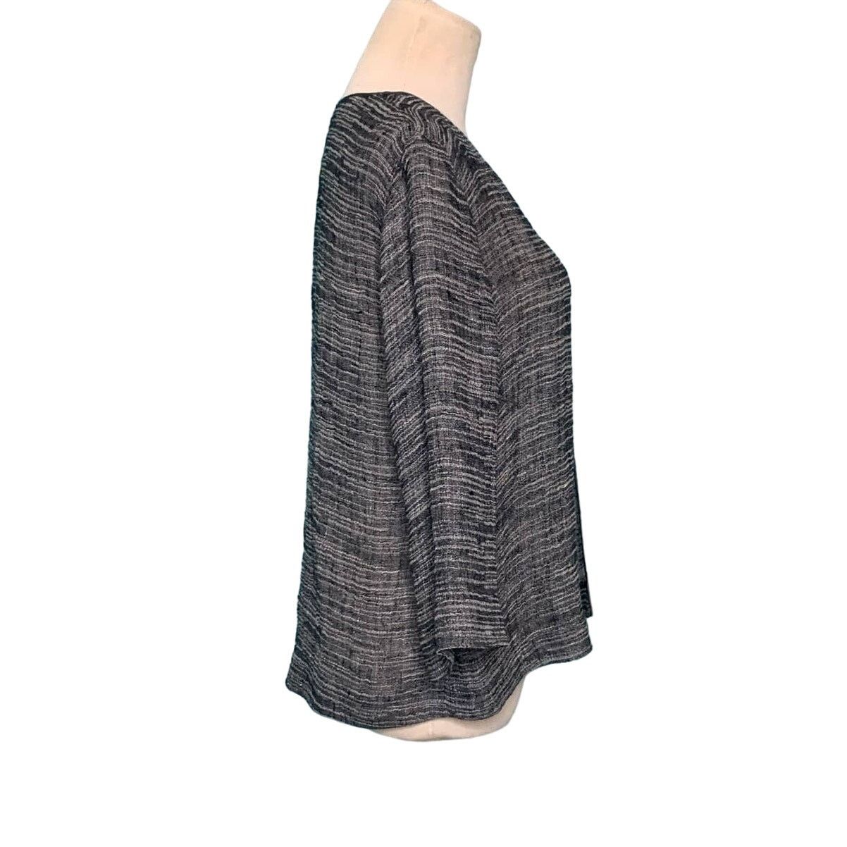 Eileen Fisher Eileen Fisher black linen open kimono jacket size XXS Size XXS / US 00 / IT 34 - 5 Thumbnail