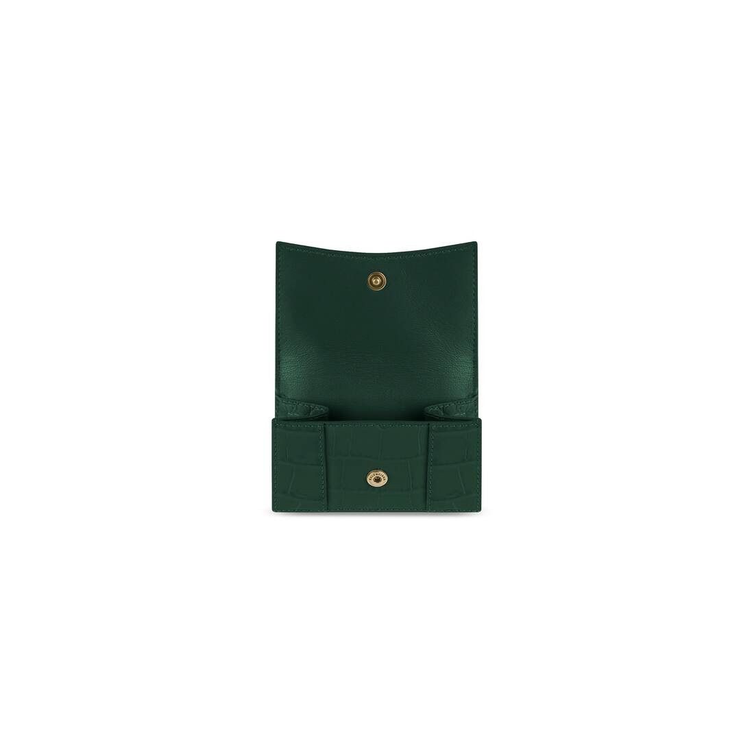 Balenciaga o1tr1nto0525 Size: OS / Hourglass Mini Wallet Crocodile Size ONE SIZE - 2 Thumbnail