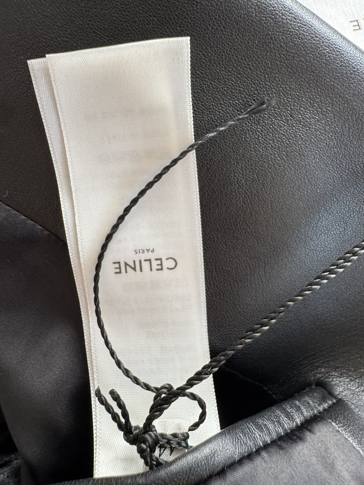 Celine × Hedi Slimane Celine SS19 Black Lambskin Rectangle Jacket Size 34R - 12 Thumbnail