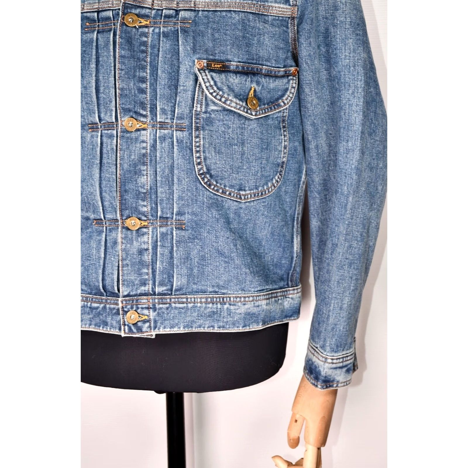 Lee LEE Cowboy Jacket Denim Jacket Men's M Blue 100% Cotton Regular Size M Vintage? (clear) Size US M / EU 48-50 / 2 - 7 Thumbnail