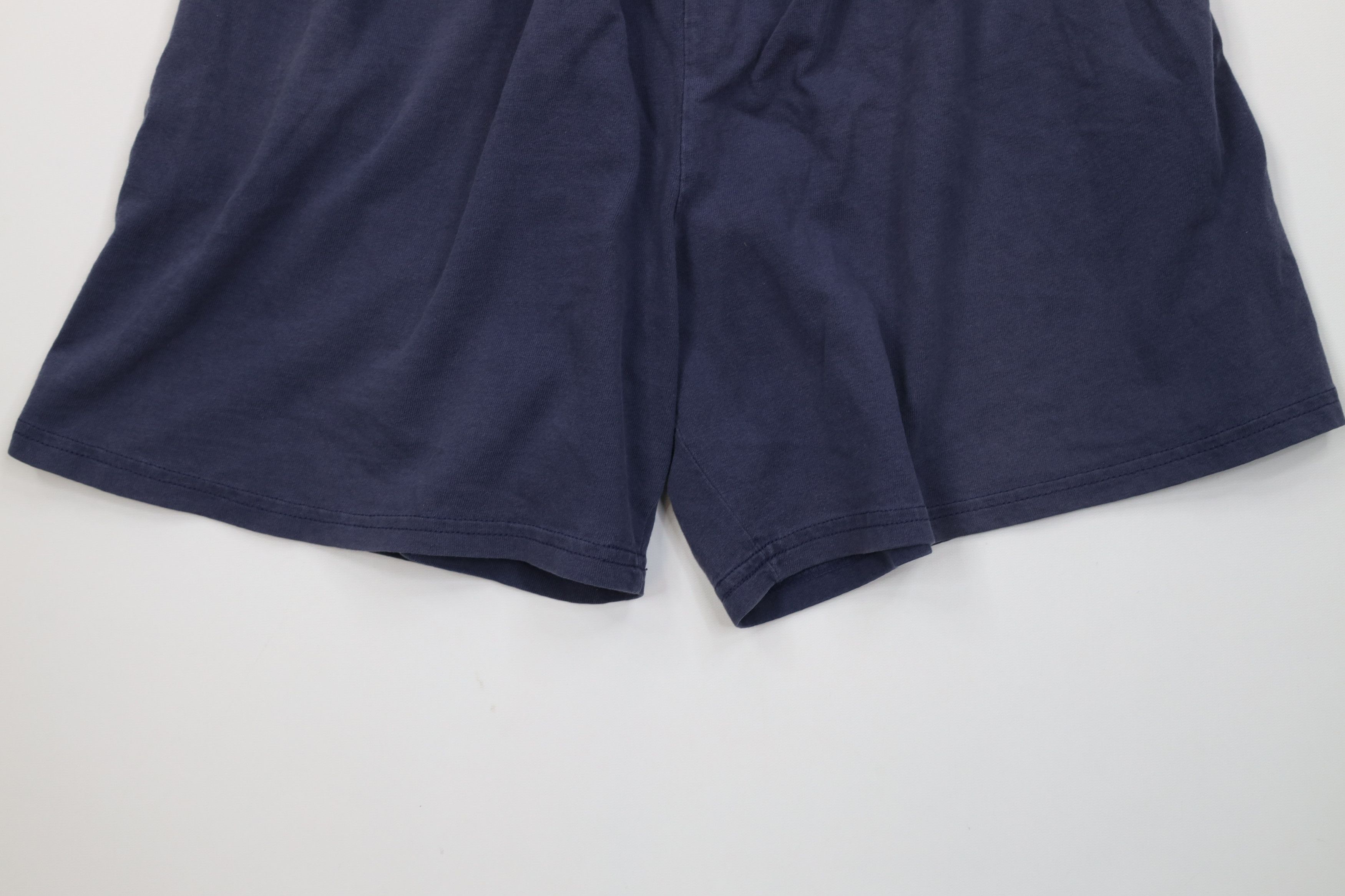 Vintage Vintage 90s Y2K Streetwear Blank Above Knee Dad Shorts Blue Size US 34 / EU 50 - 4 Thumbnail