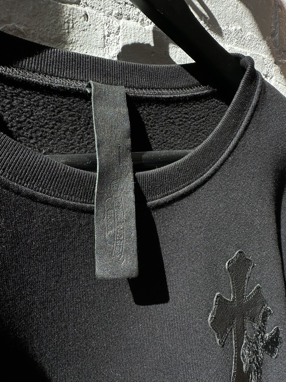 Chrome Hearts CHROME HEARTS FLOODED CROSS PATCH CREWNECK SZ L-XL Size US M / EU 48-50 / 2 - 7 Thumbnail