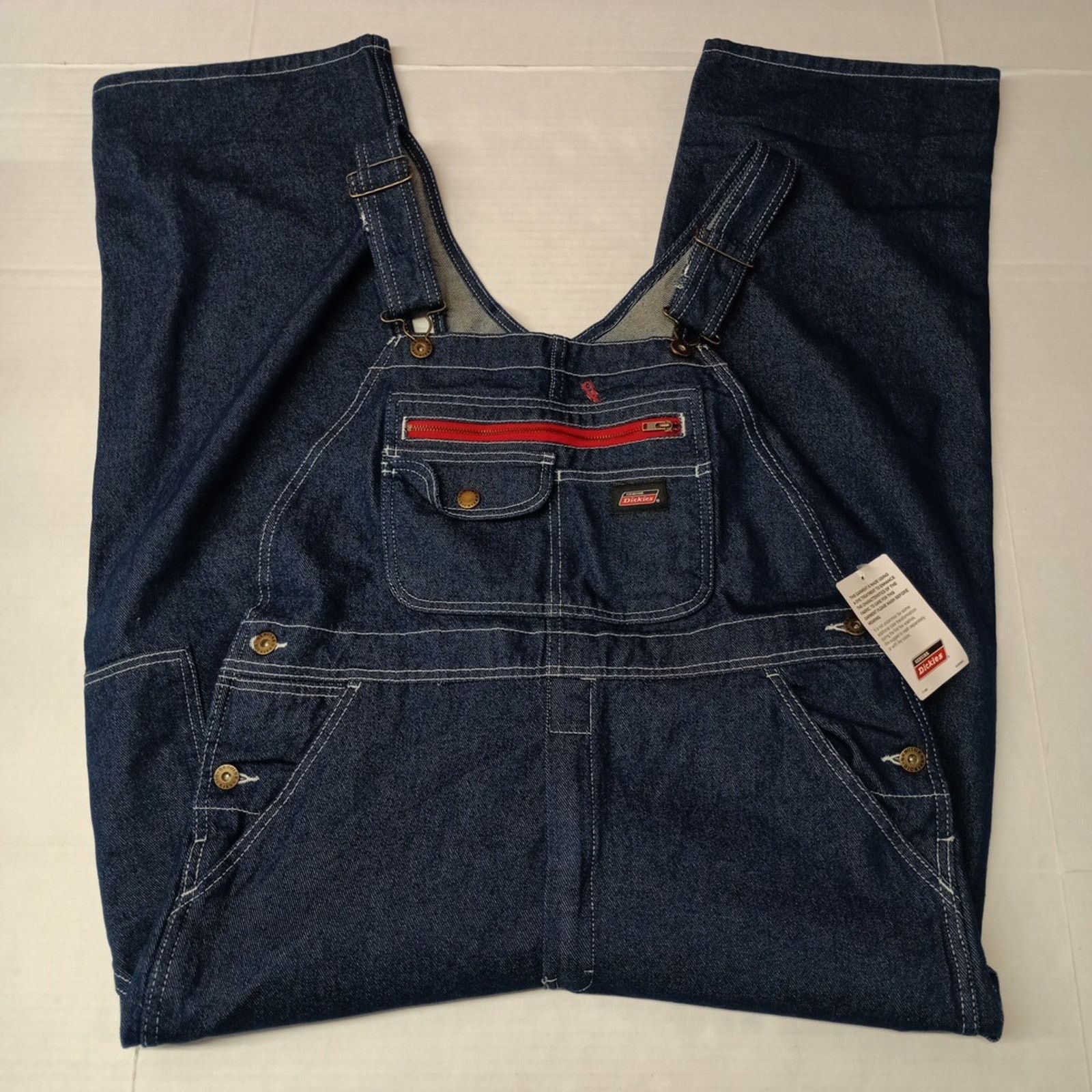 Dickies Dickies Bib Overalls Men's S R Relaxed Ultra Tough Workwear Size US 38 / EU 54 - 5 Thumbnail
