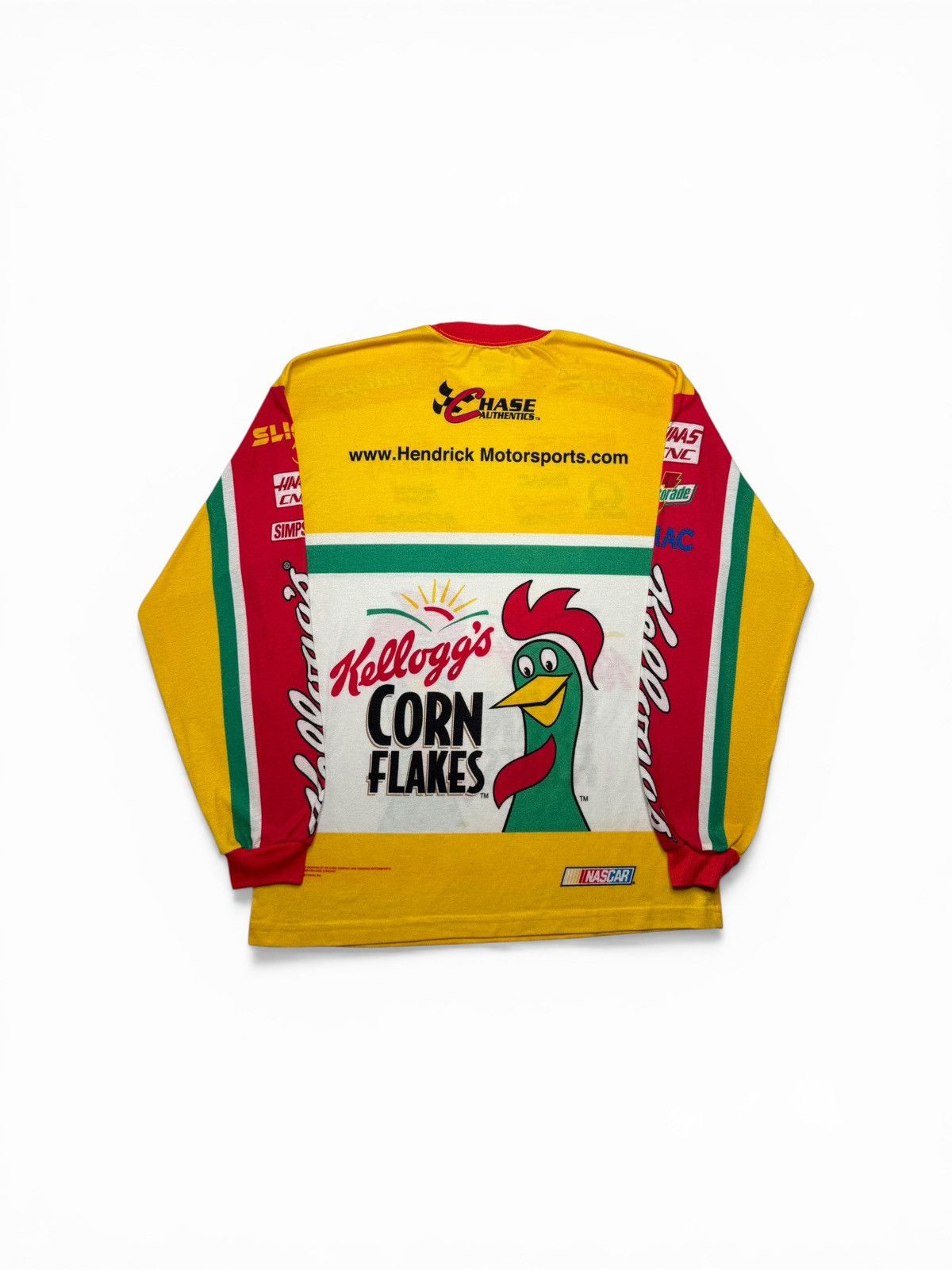 Chase Authentics Vintage Corn Flakes Nascar Racing Long Sleeve Shirt Size US XL / EU 56 / 4 - 5 Thumbnail