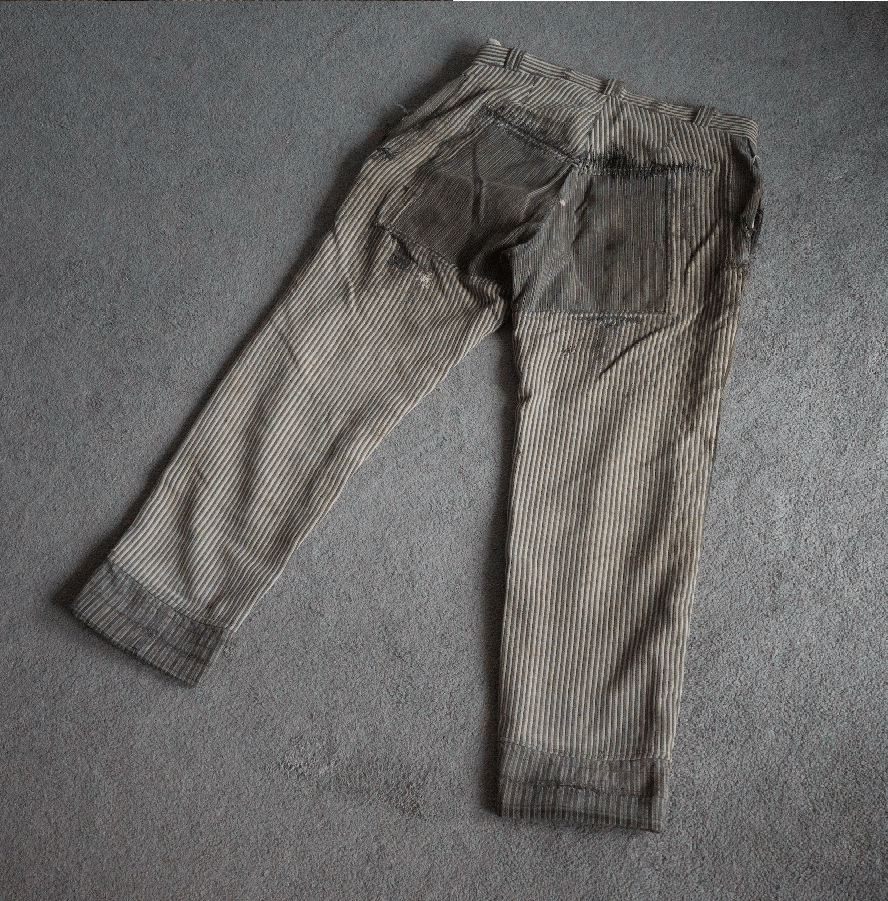Other 1940s European Striped Patchwork Pants Size US 31 - 2 Thumbnail